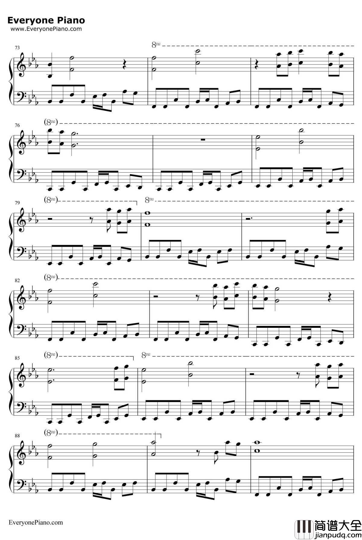 Immortal钢琴谱_ThomasBergersen