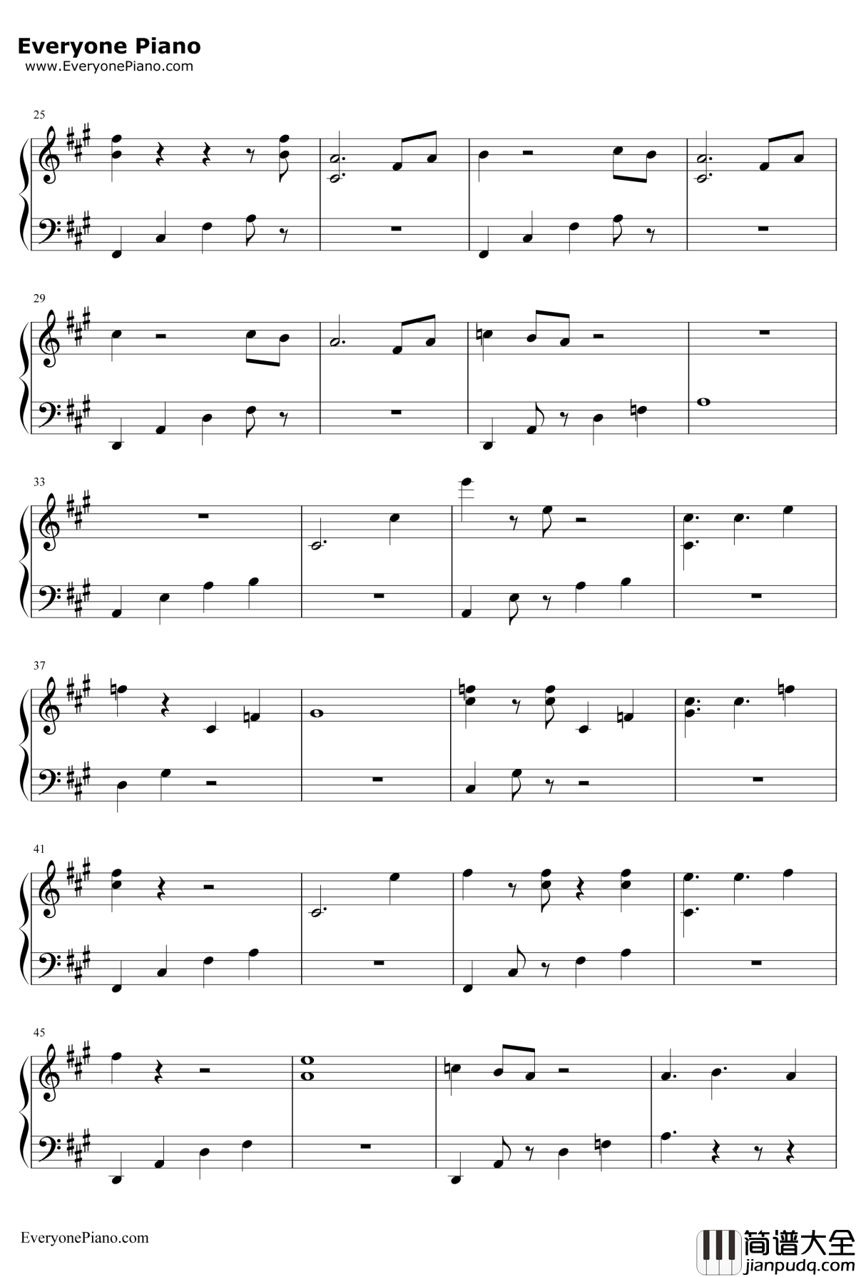 Groupie_Love钢琴谱_LanaDelReyftAsapRocky