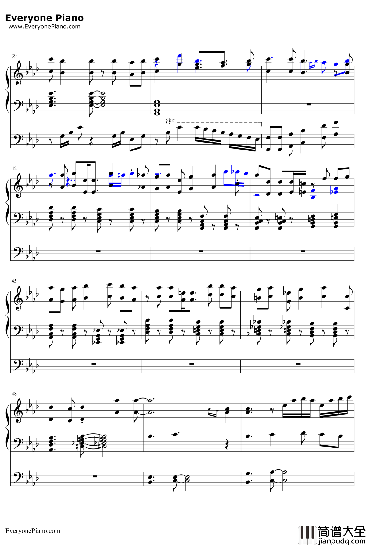 星を辿れば钢琴谱_大原ゆい子_小魔女学园ED1