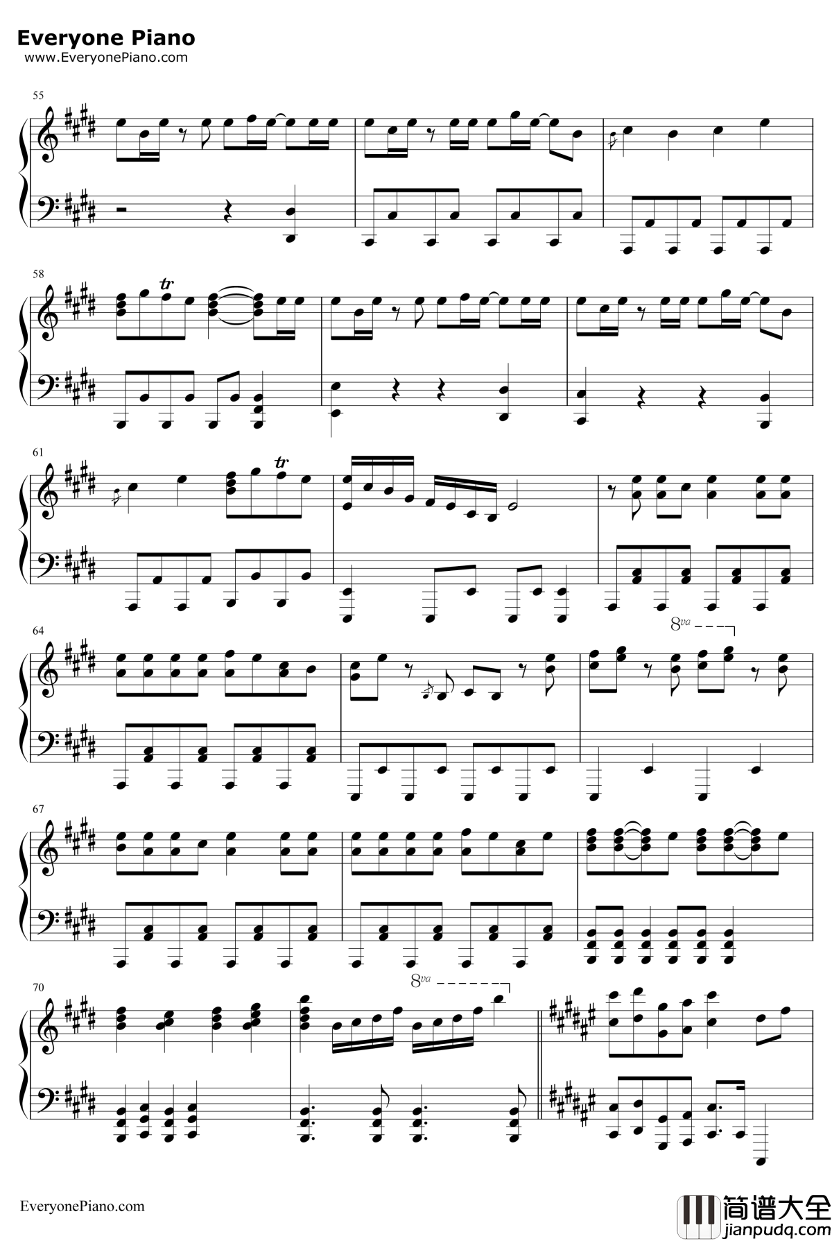 白金迪斯科钢琴谱_井口裕香_伪物语片头曲