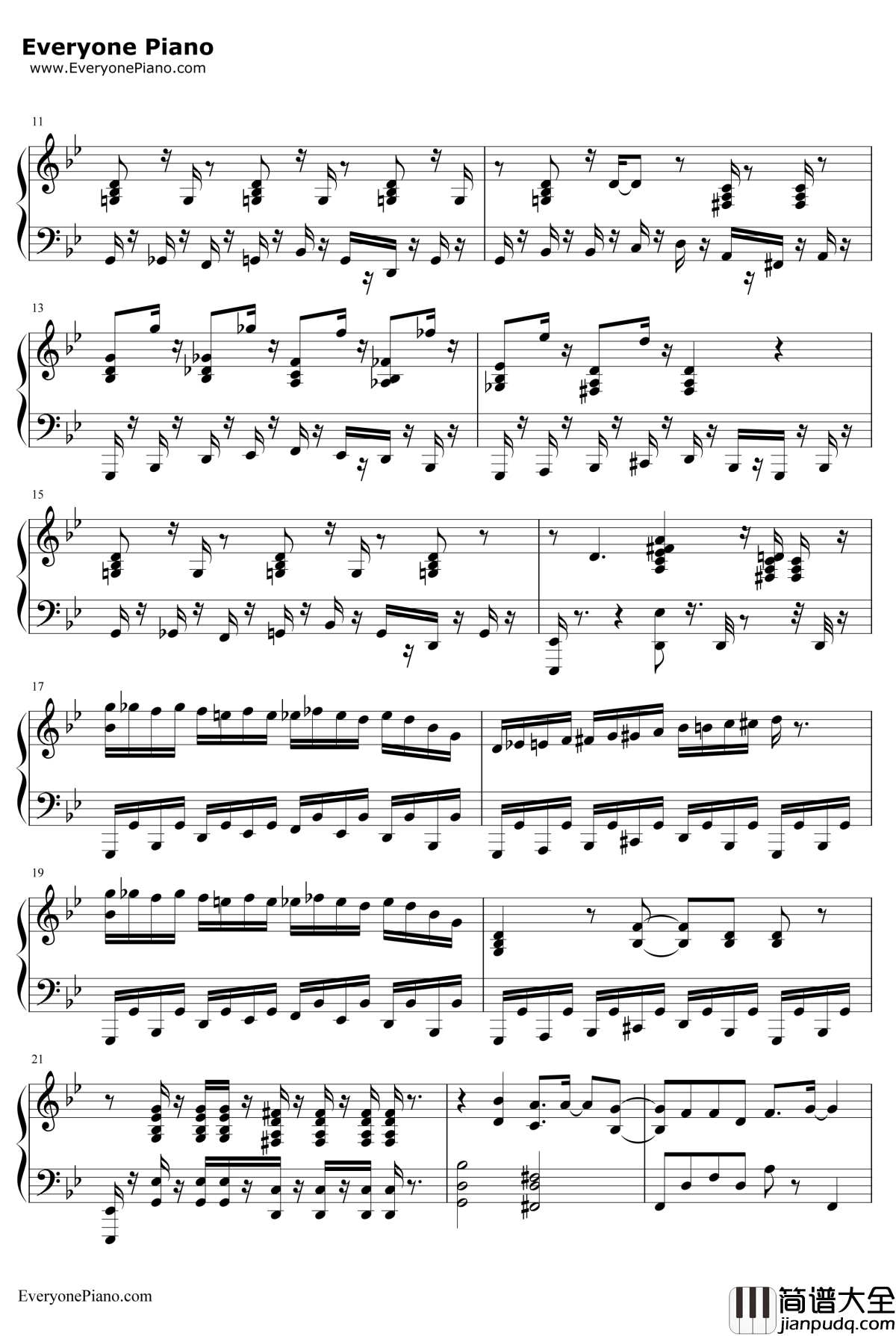 Deal_with_the_Devil钢琴谱_Tia_狂赌之渊OP