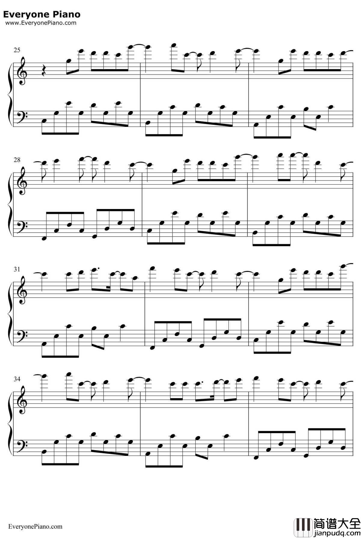 Good_Bye_My_Love钢琴谱_何俊明_放羊的星星OST