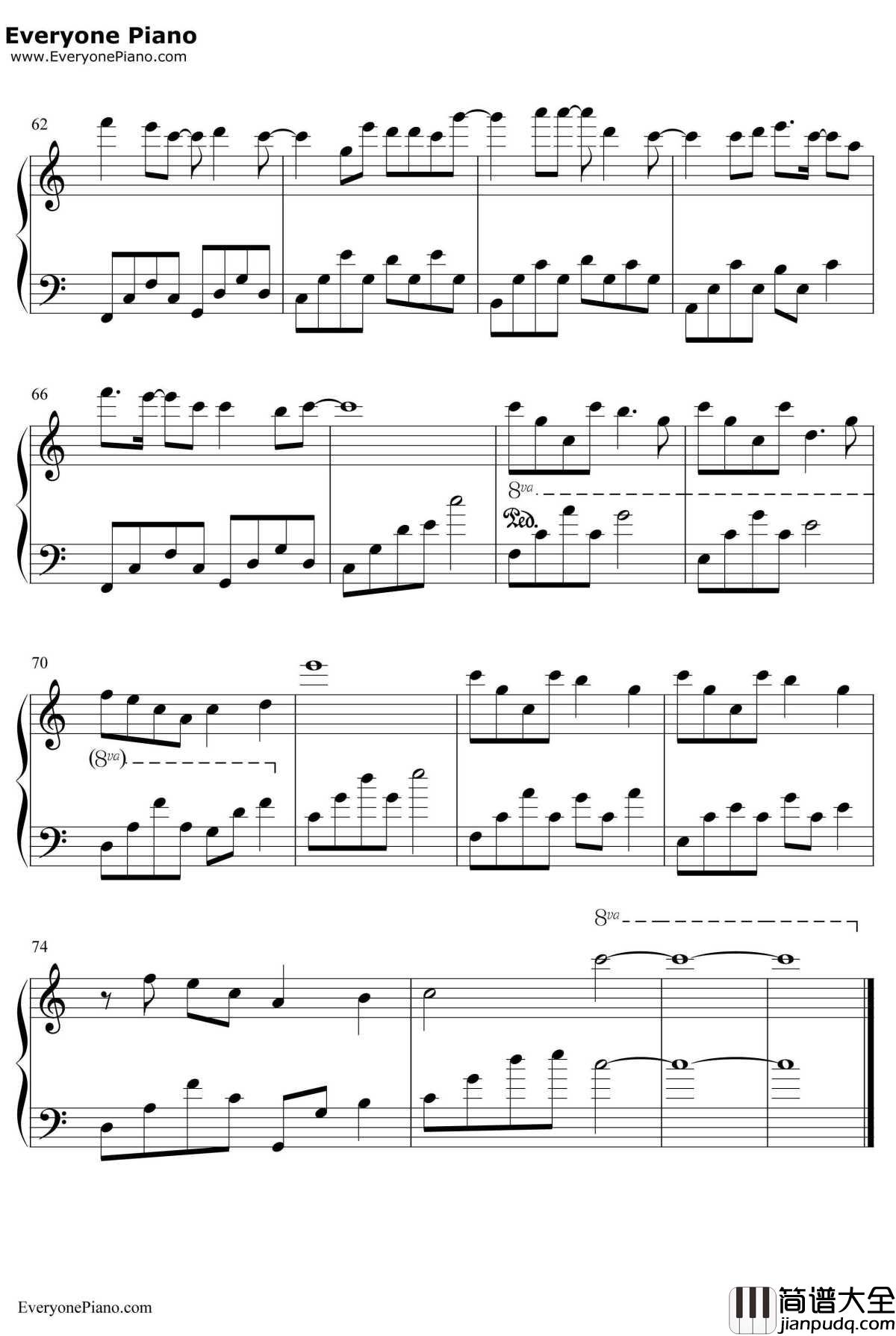 Good_Bye_My_Love钢琴谱_何俊明_放羊的星星OST