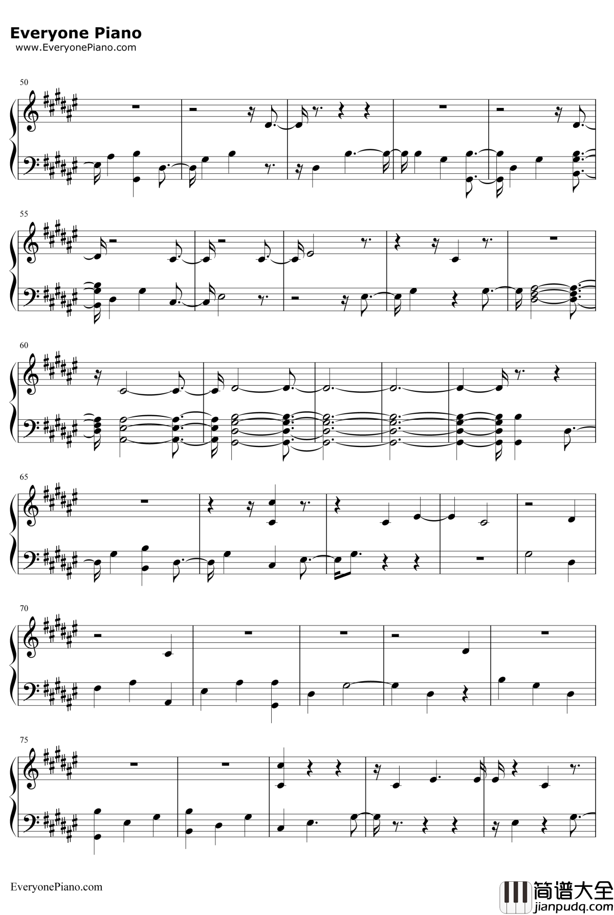 Miracles_Some_one_Special钢琴谱_ColdplayftBigSean