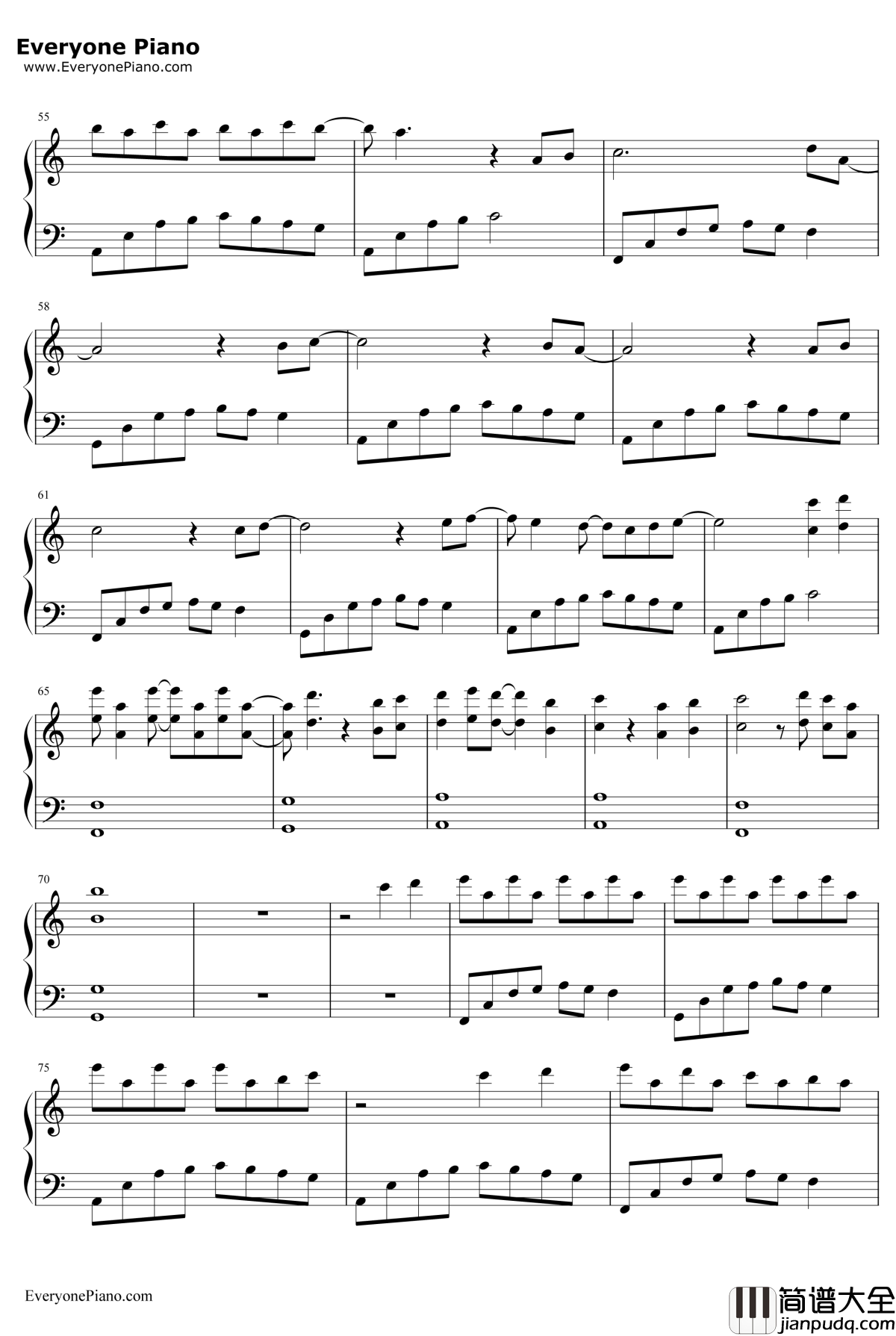 Where_Are_You钢琴谱_AniFace