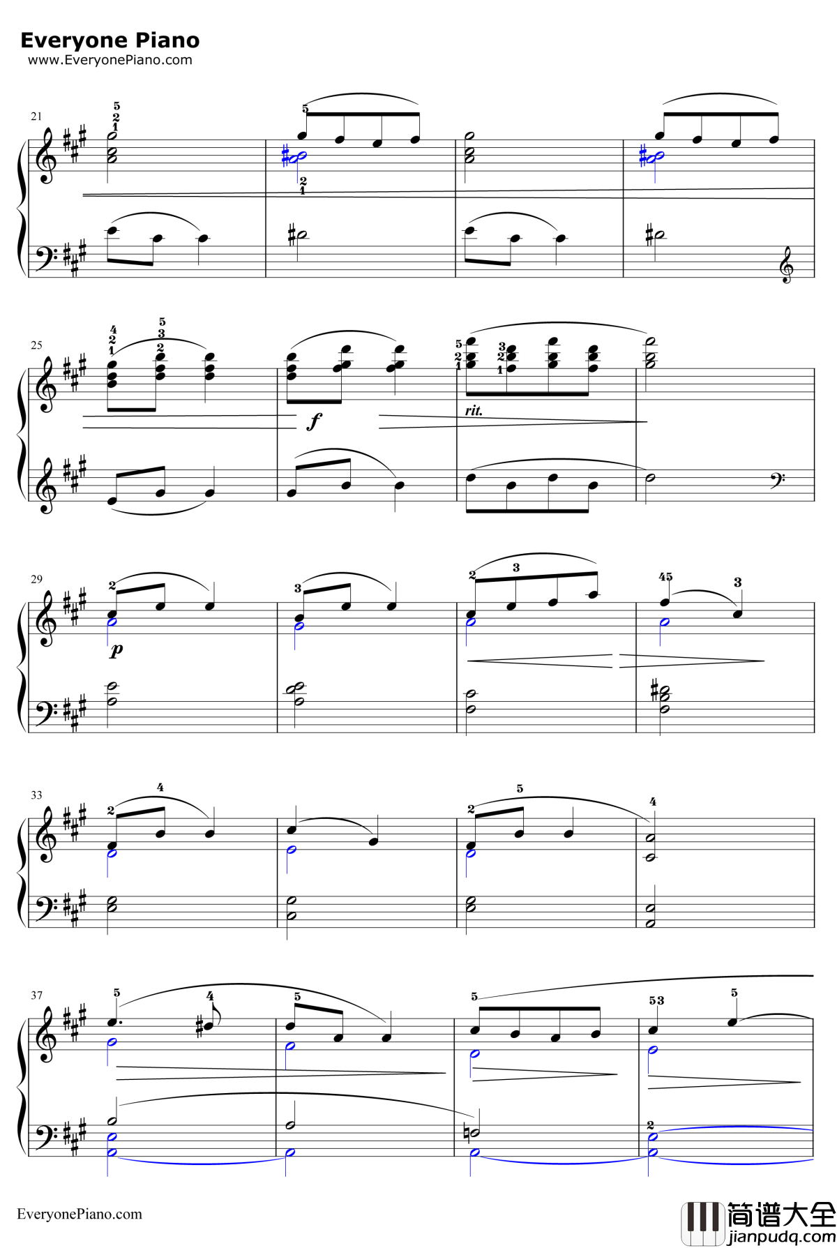 致野玫瑰钢琴谱_EdwardMacDowell_ToaWildRose