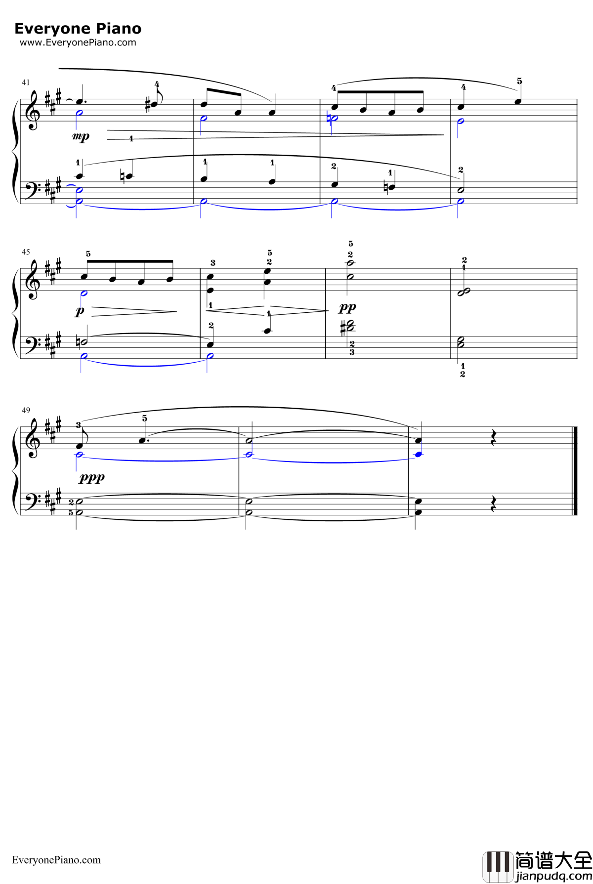 致野玫瑰钢琴谱_EdwardMacDowell_ToaWildRose