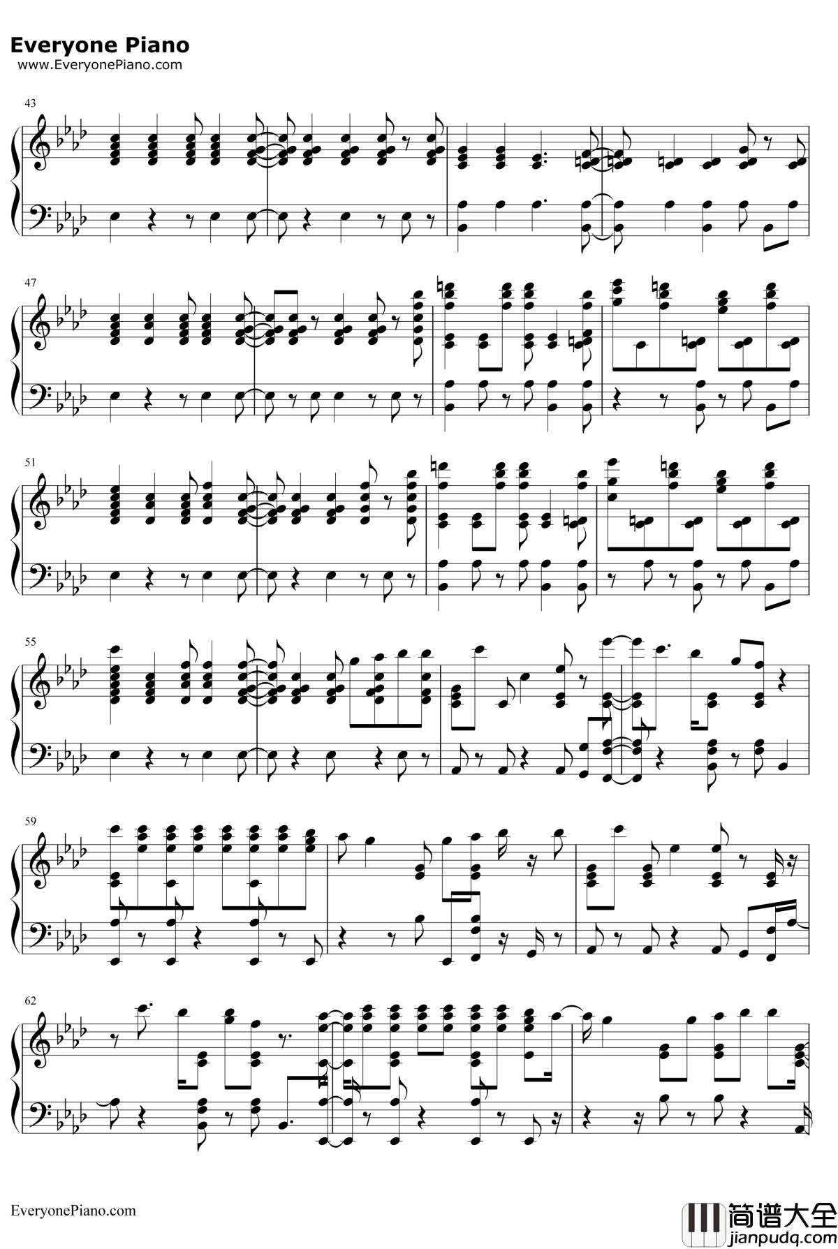 Heatstroke钢琴谱_CalvinHarris