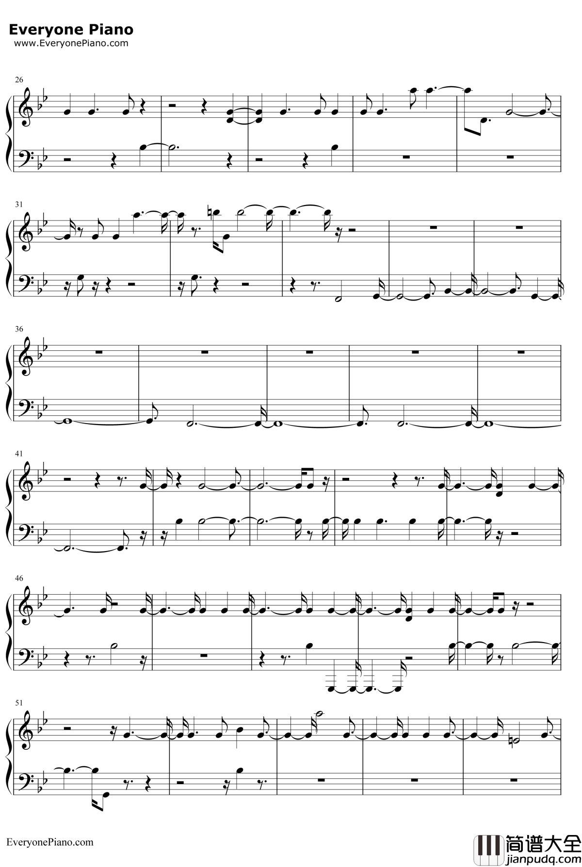 It_Won't_Kill_Ya钢琴谱_TheChainsmokersft.Louane