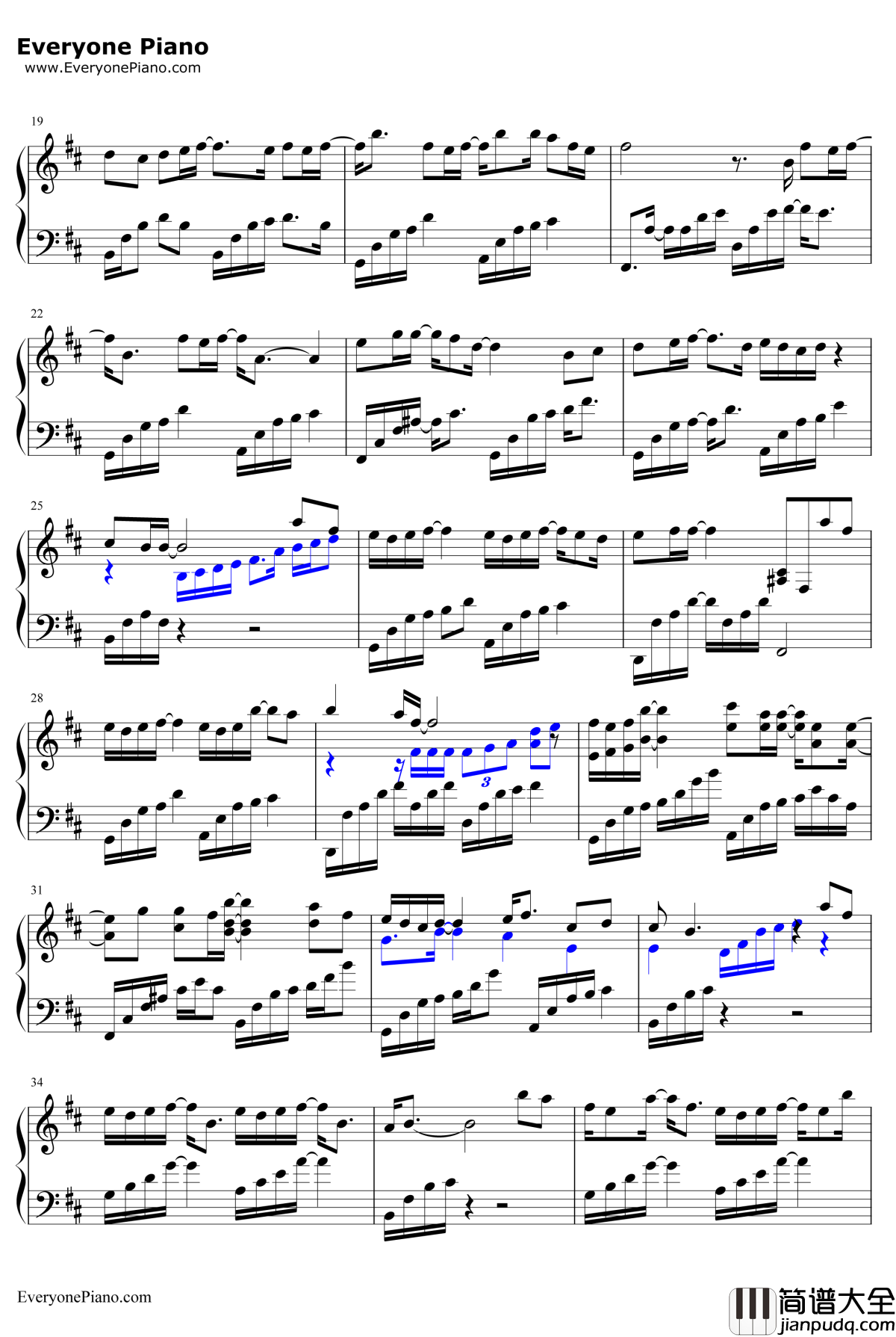 了结钢琴谱_董贞_笑傲江湖插曲