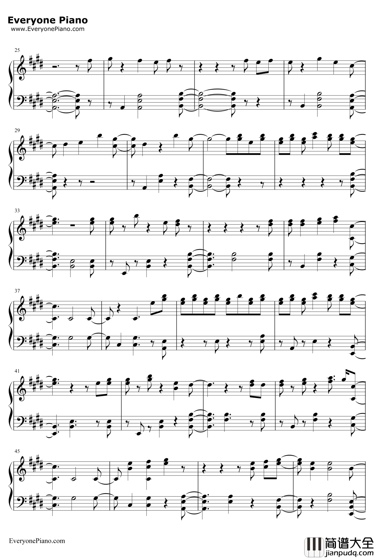 Space_Between钢琴谱_MalEvie_后裔2OST