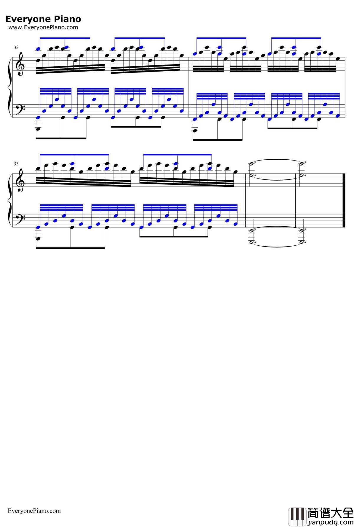 Cornfield_Chase钢琴谱_HansZimmer_星际穿越OST