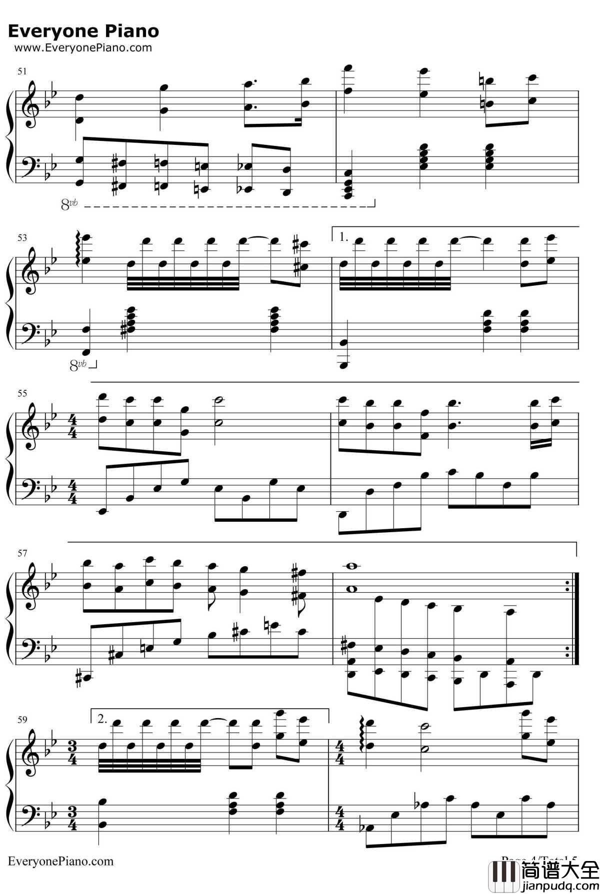 花火钢琴谱_久石让_はなび_电影花火OST