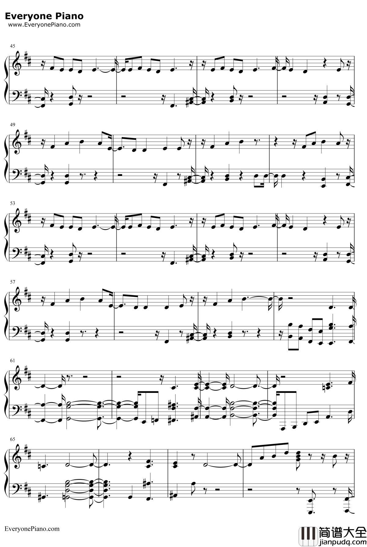 Sorry_Not_Sorry钢琴谱_DemiLovato