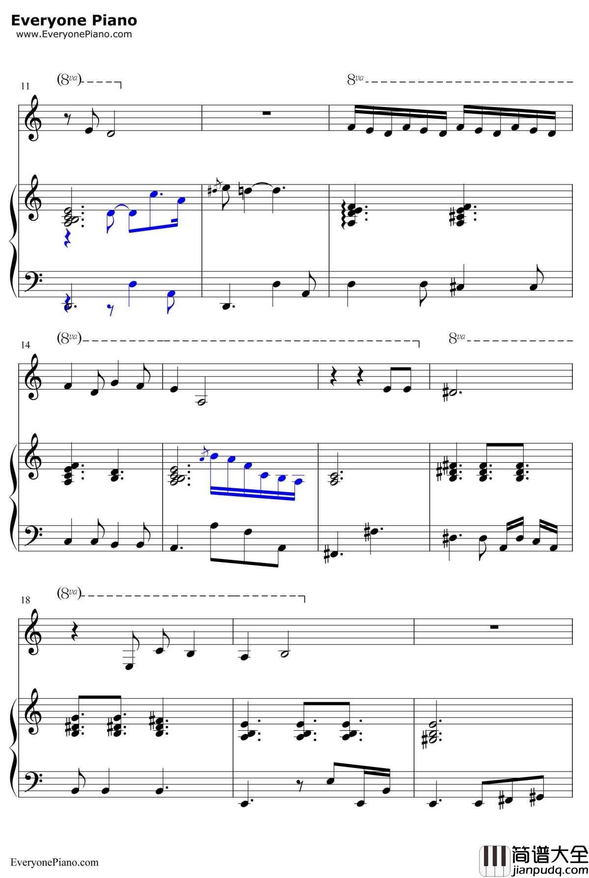 我要我们在一起钢琴谱__邓紫棋