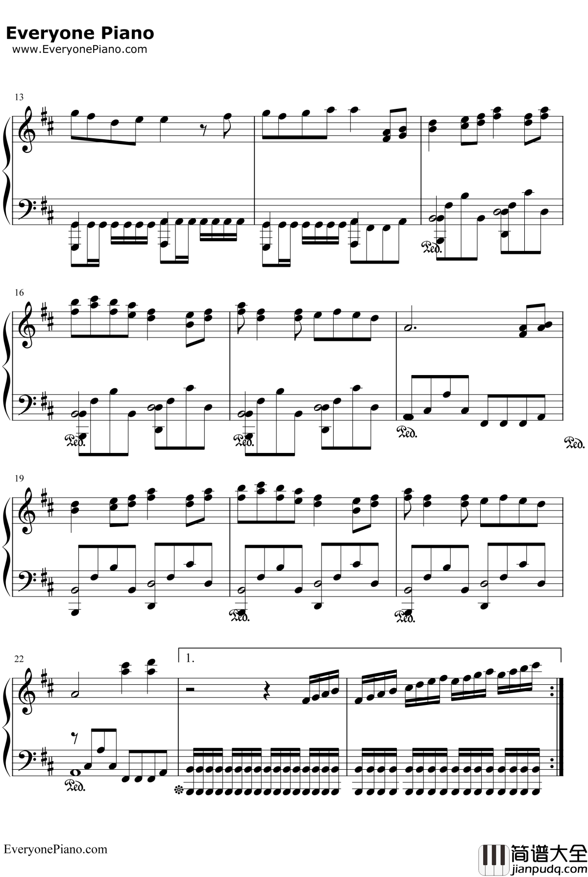 Super_Star钢琴谱_S.H.E