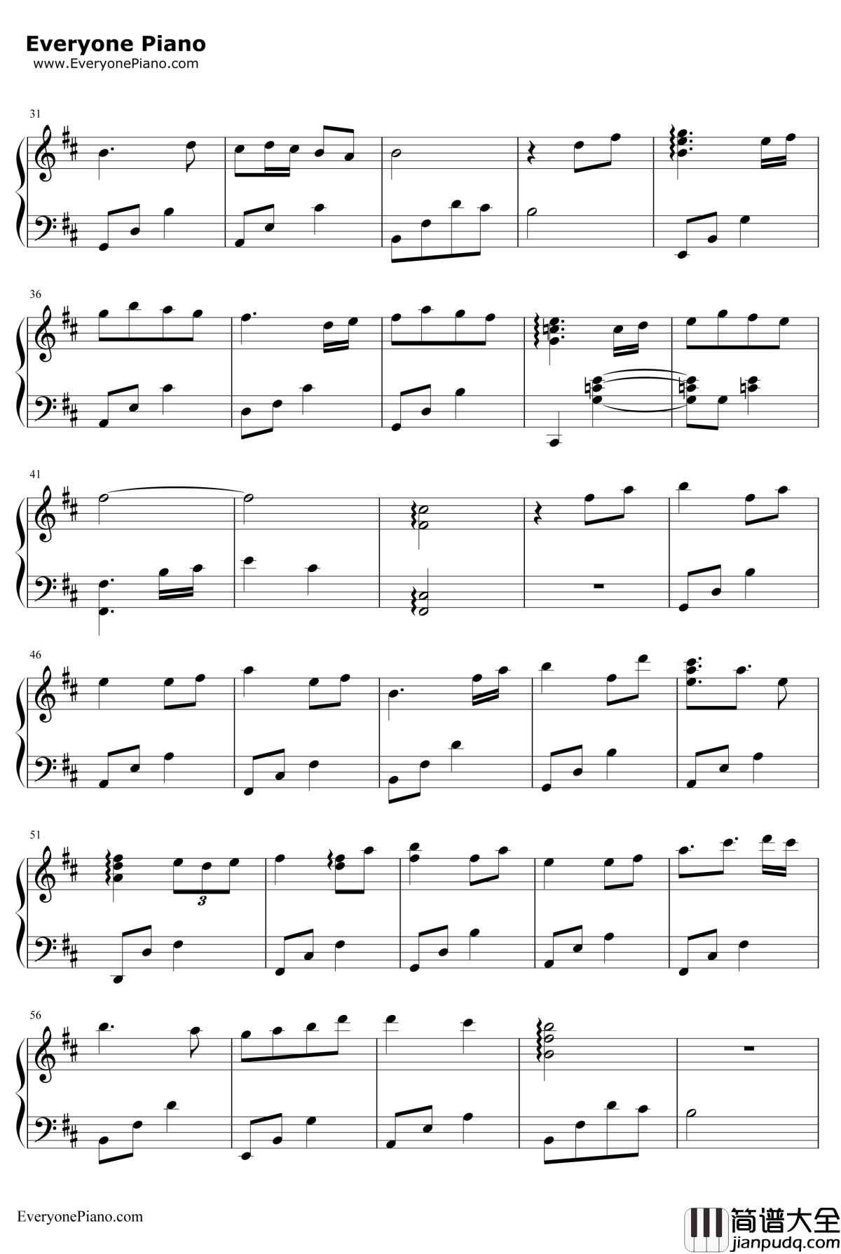 一生只爱一人钢琴谱_V.K克_兰陵王配乐