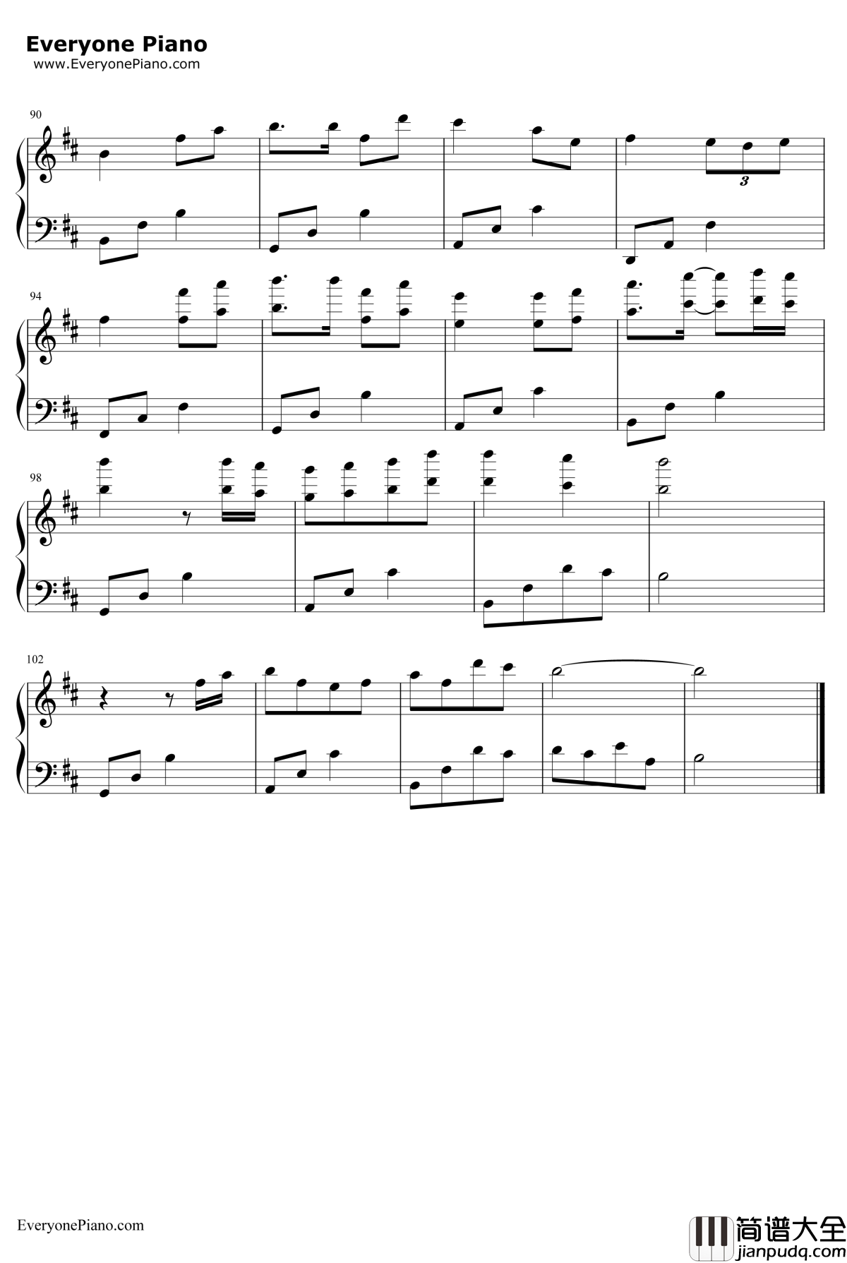 一生只爱一人钢琴谱_V.K克_兰陵王配乐