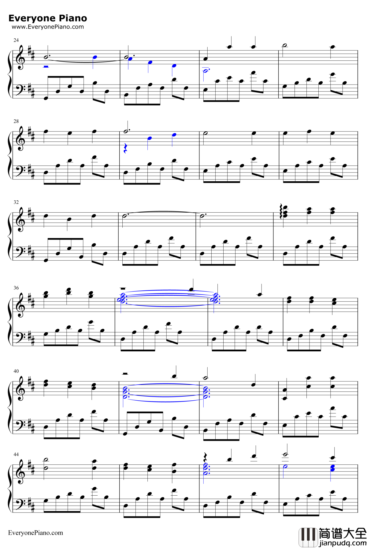 秋蝉钢琴谱_李子恒