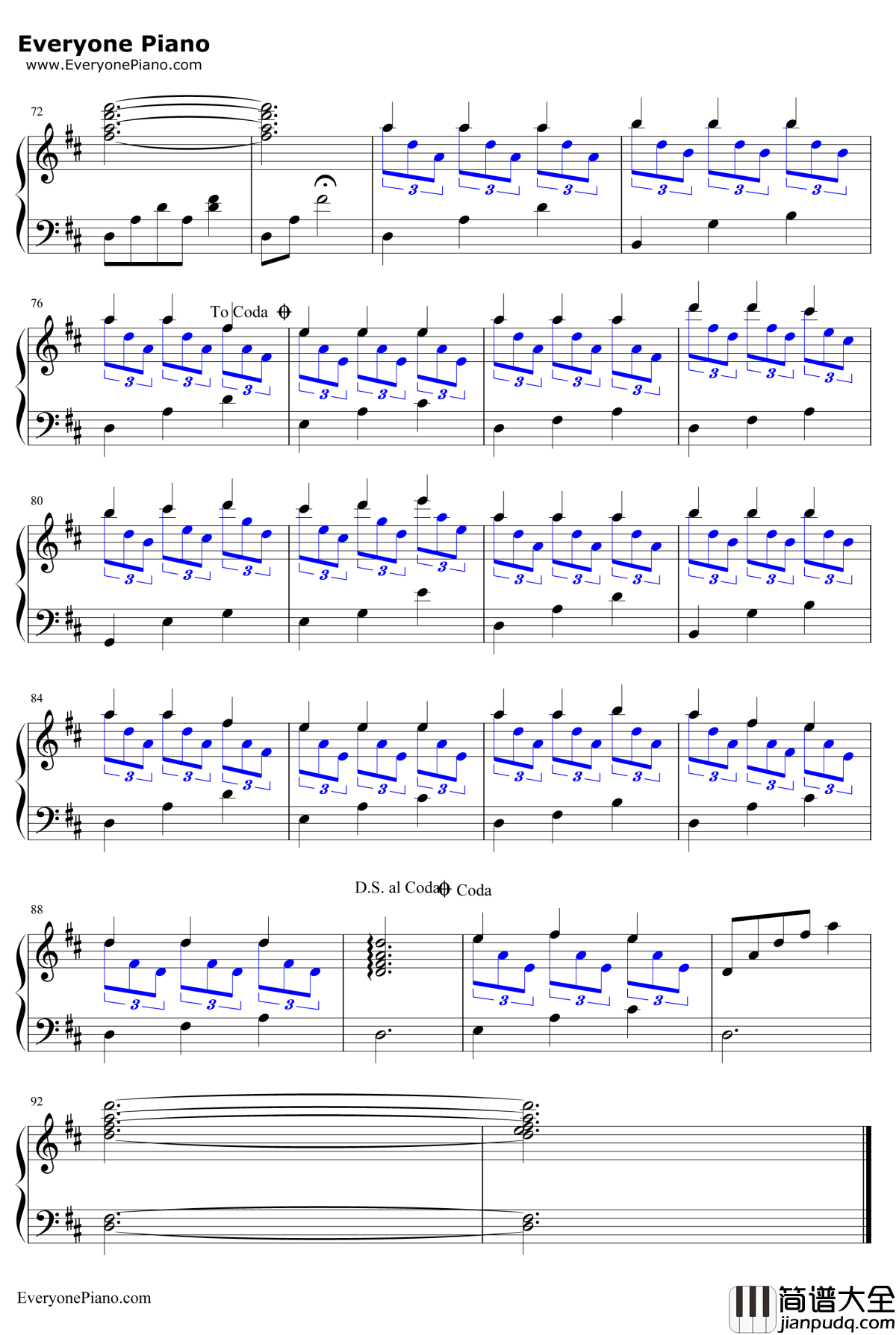 秋蝉钢琴谱_李子恒