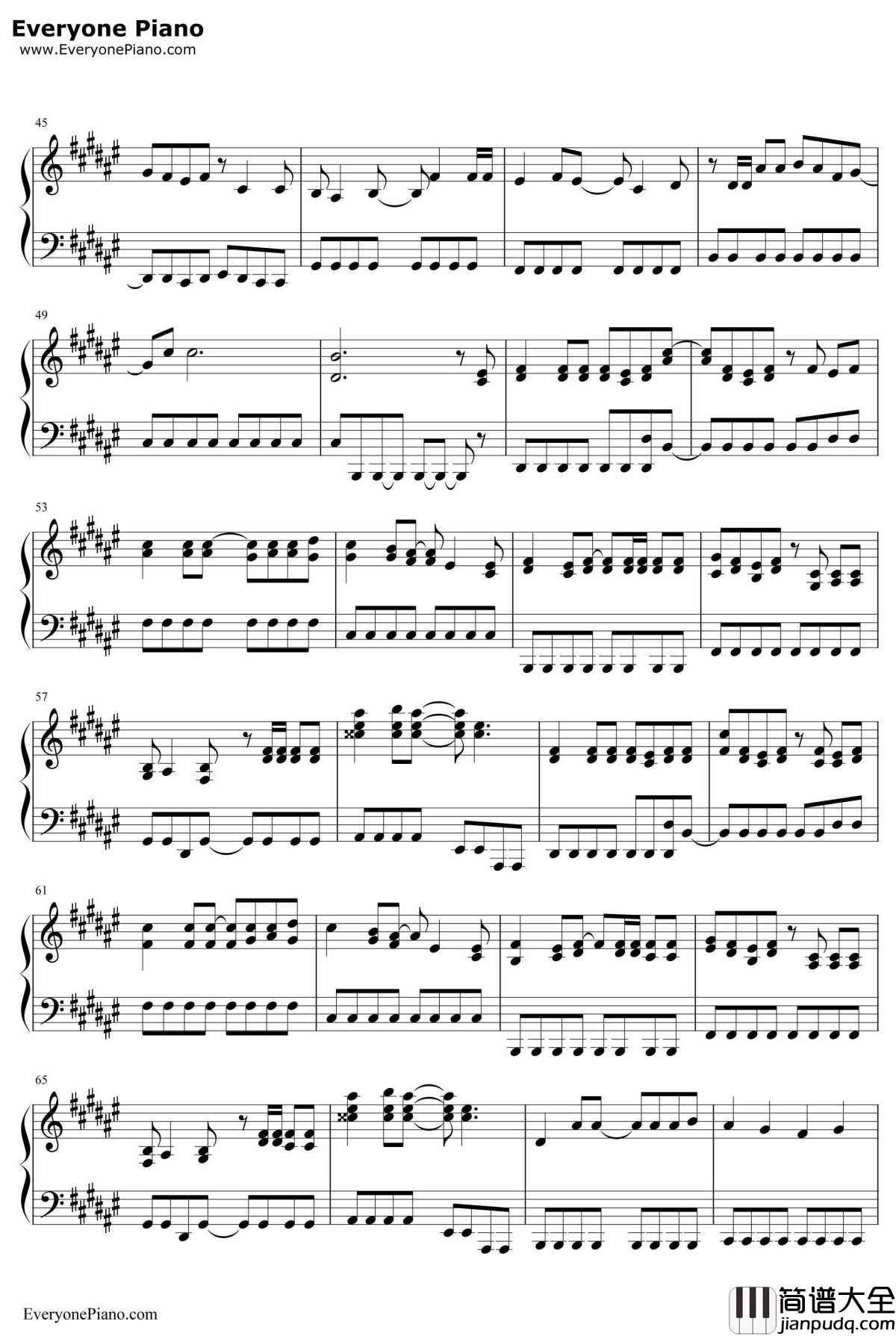 罗密欧与灰姑娘钢琴谱_doriko_镜音双子