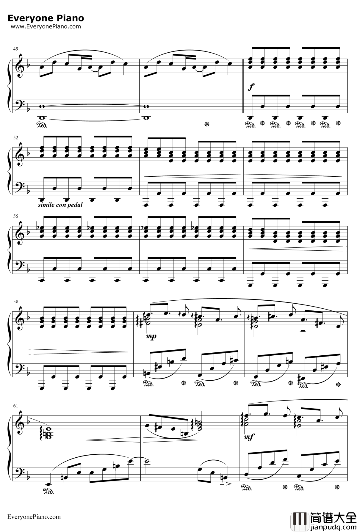 The_Man_With_The_Machine_Gun钢琴谱_植松伸夫_最终幻想ⅧBGM