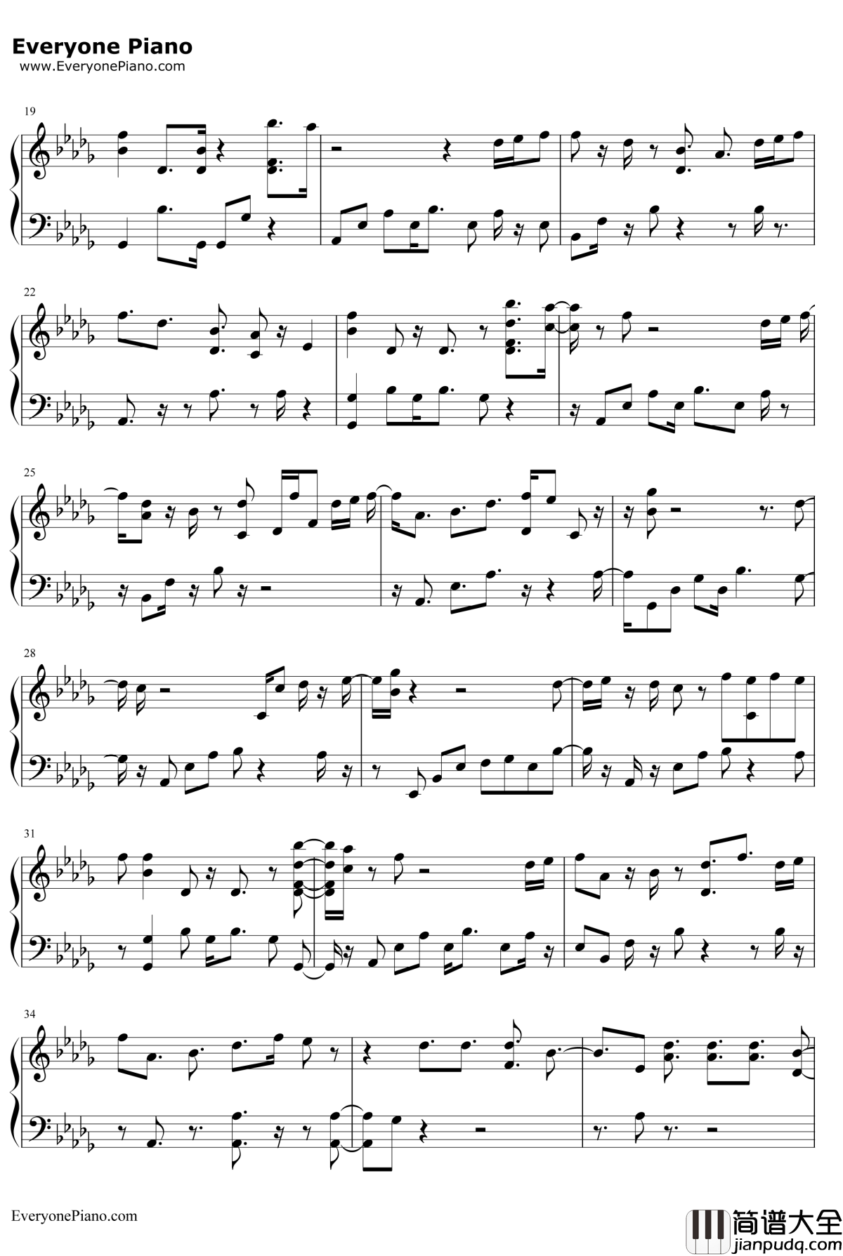 What_U_Do钢琴谱_EXO