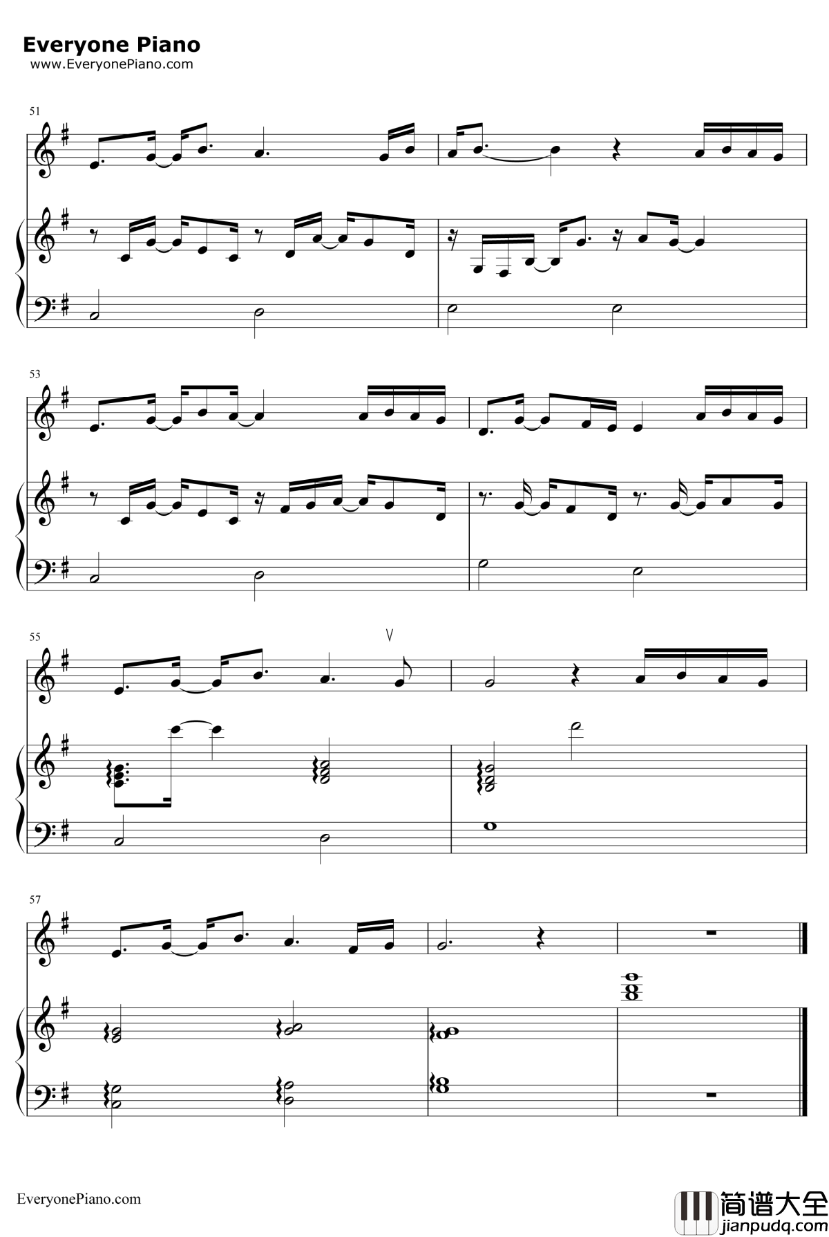 在人间钢琴谱_王建房