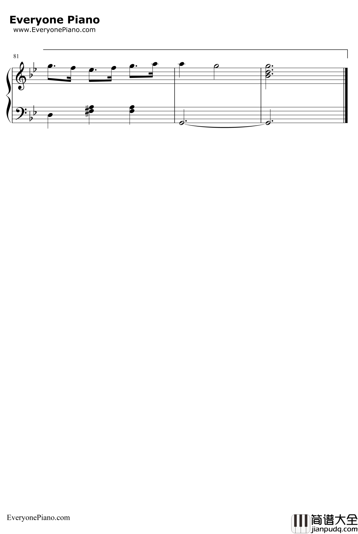 为了你钢琴谱_Ryu_冬日恋歌插曲