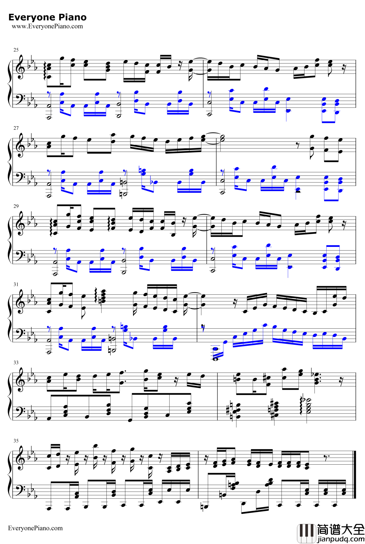 ピースサイン钢琴谱_米津玄师_我的英雄学院第二季OP