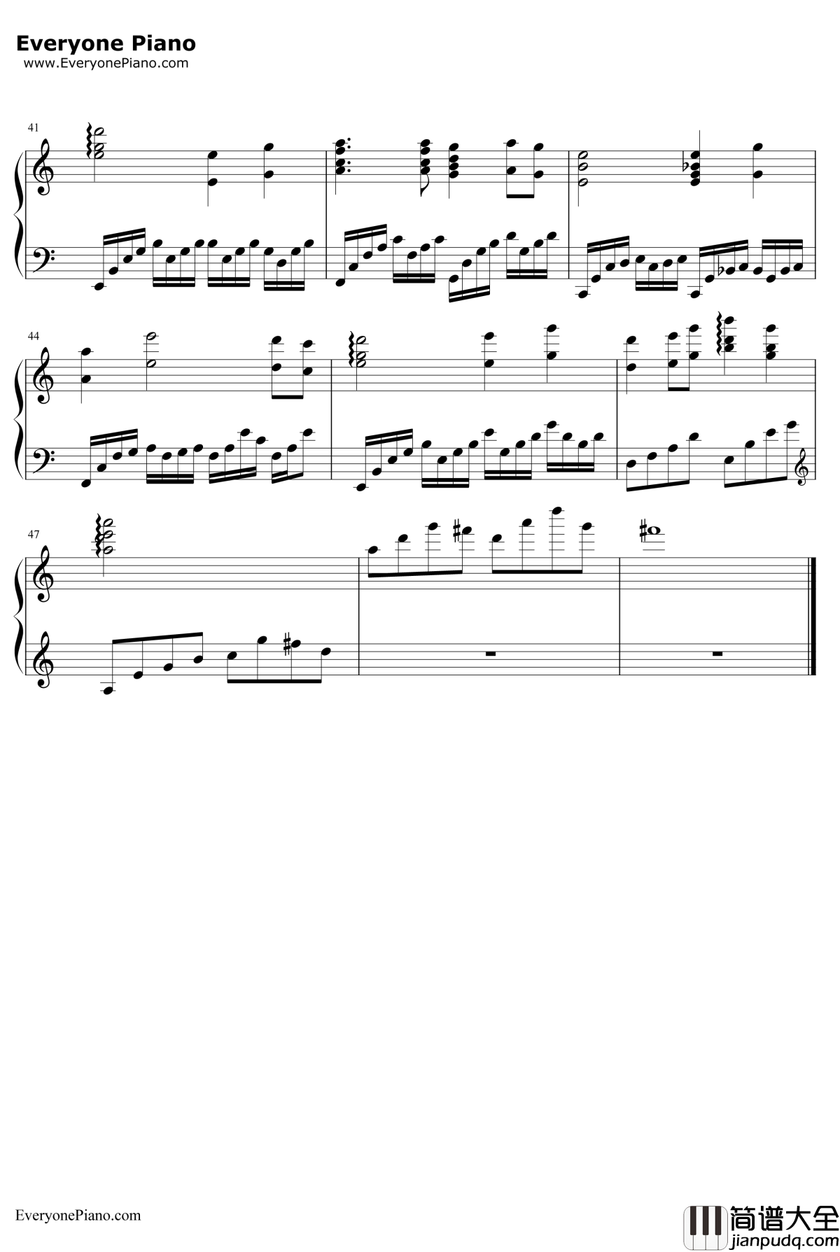 唐门唐家堡钢琴谱_西山居_剑网3唐门背景音乐