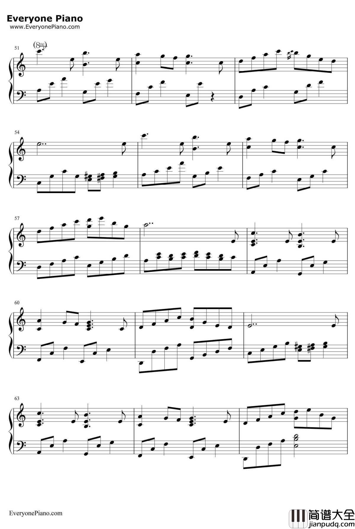 更替的四季钢琴谱_久石让JoeHisaishi宫崎骏_ChangingoftheSeasons