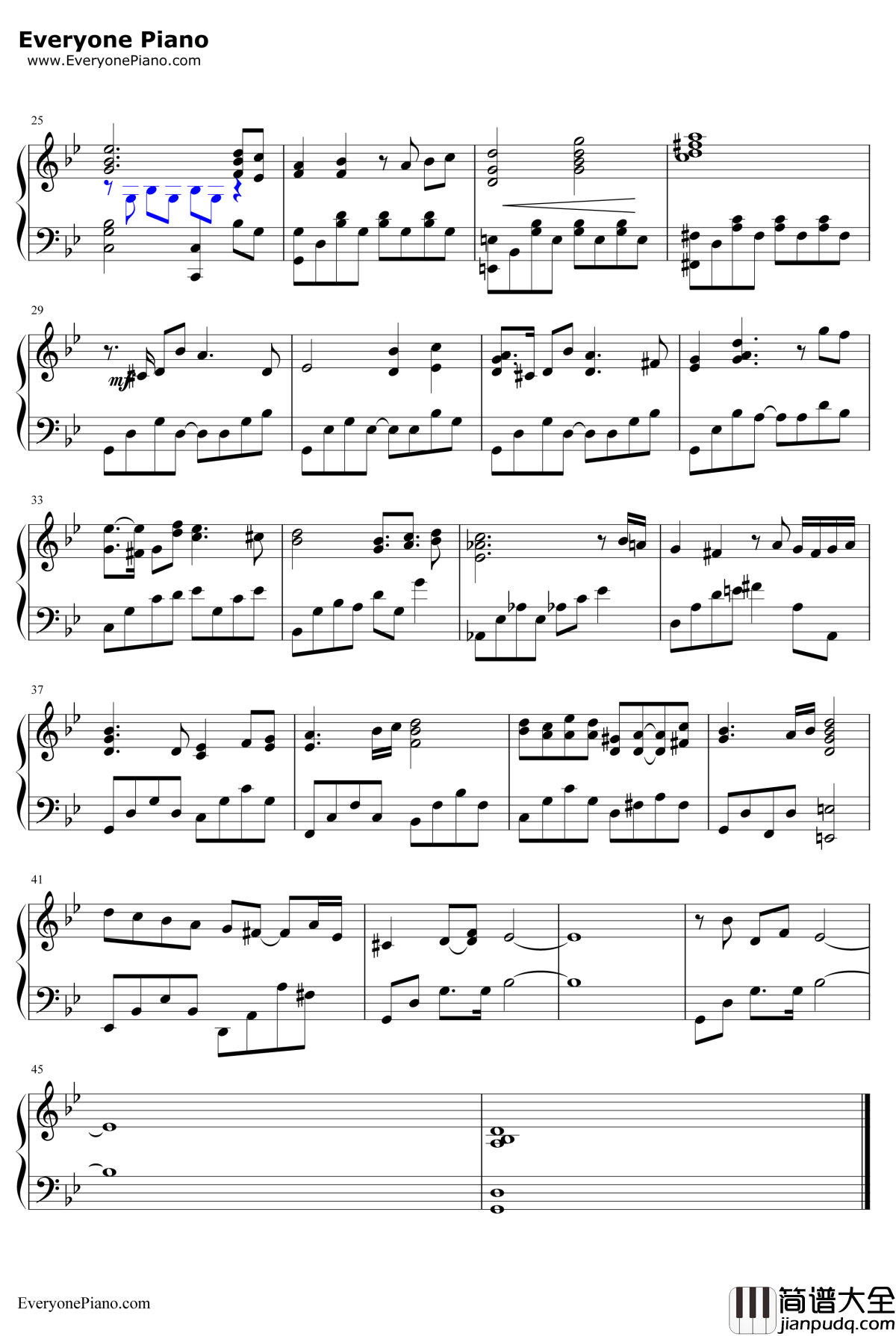 Lost_Chair钢琴谱_Fummy_魔女之家OP