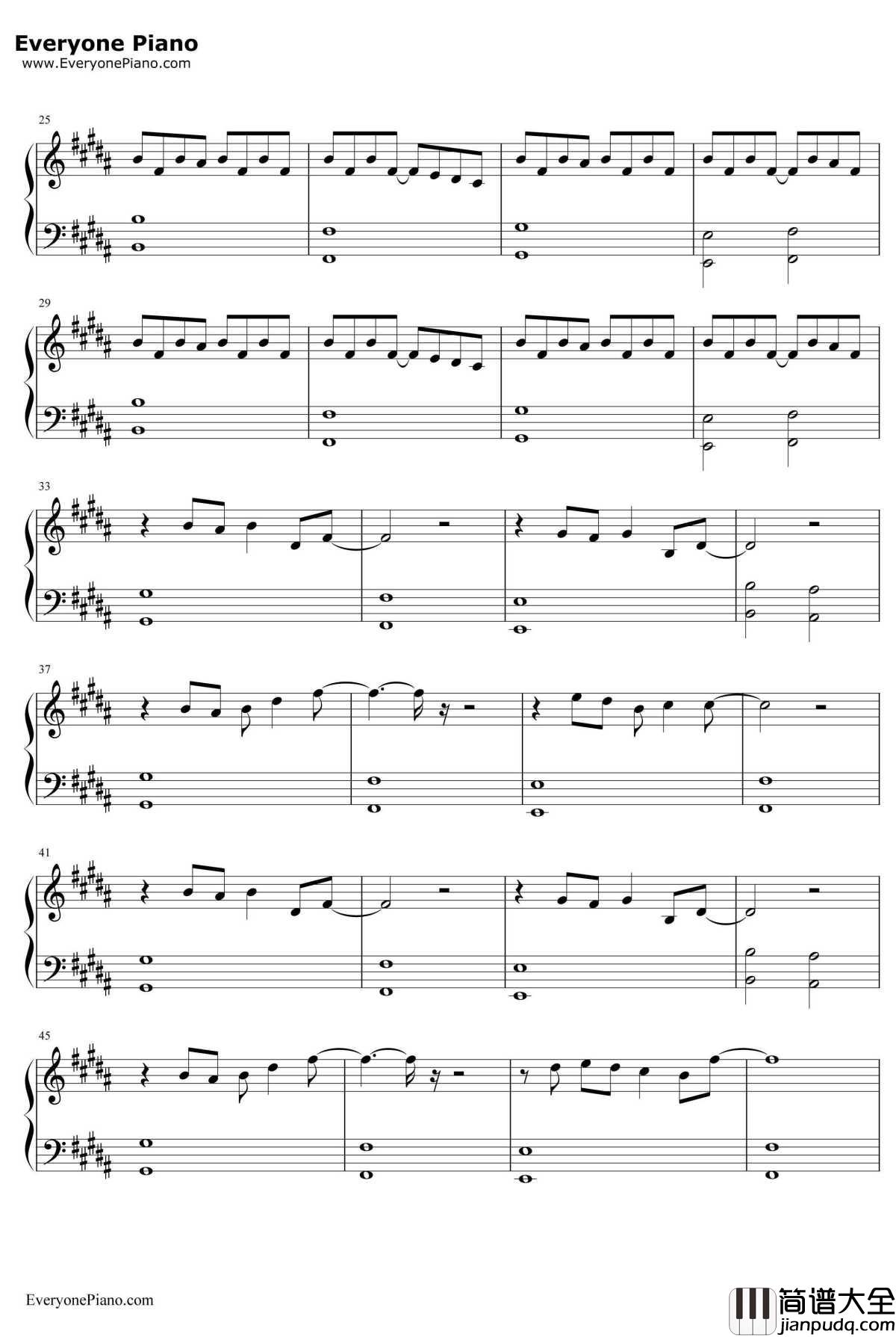 加油AMIGO钢琴谱_TFBOYS_我们的少年时代OP