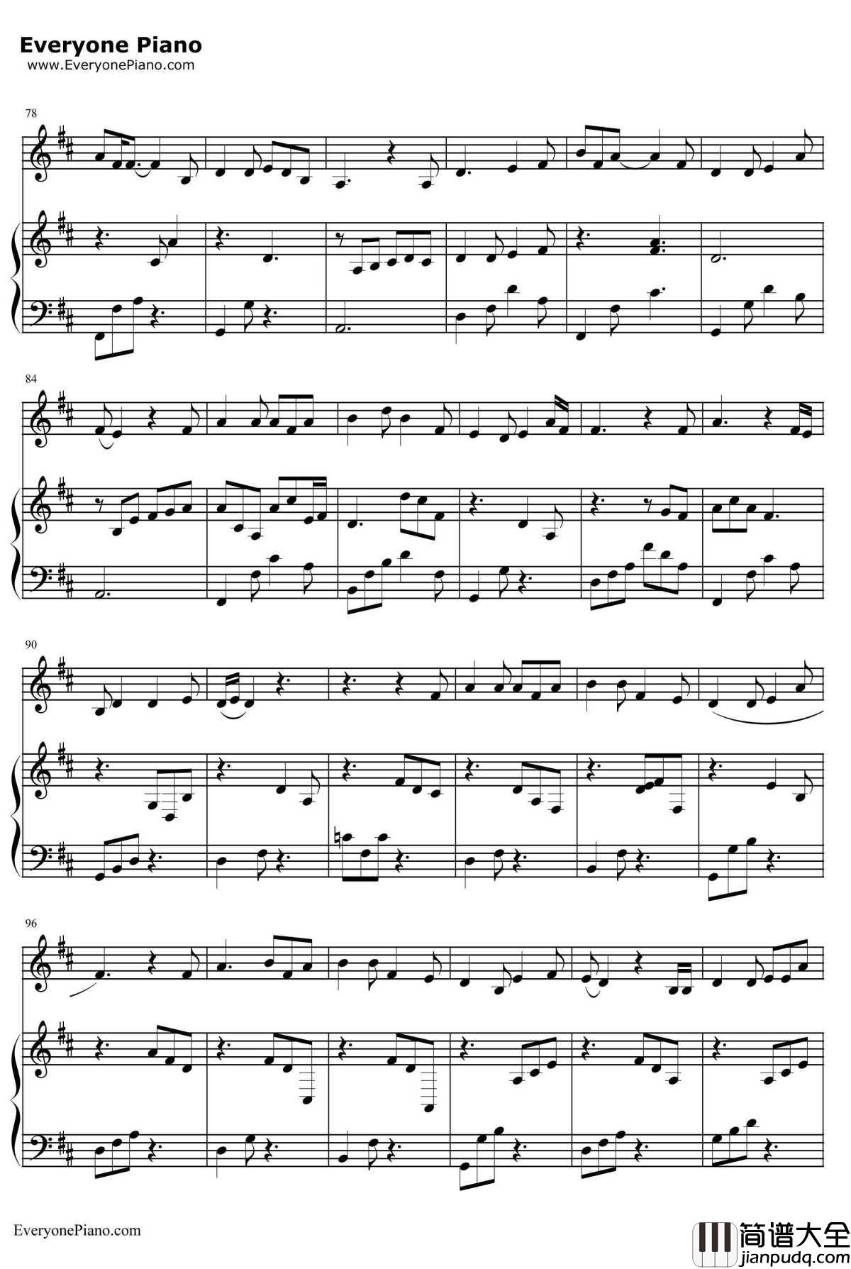 成都钢琴谱_赵雷_弹唱版