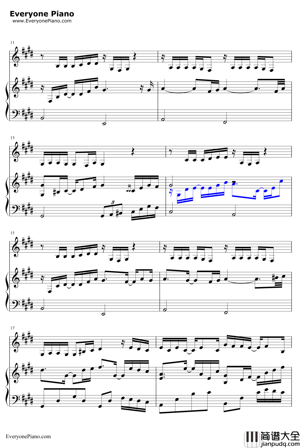 走着走着就散了钢琴谱_庄心妍_双世宠妃OST