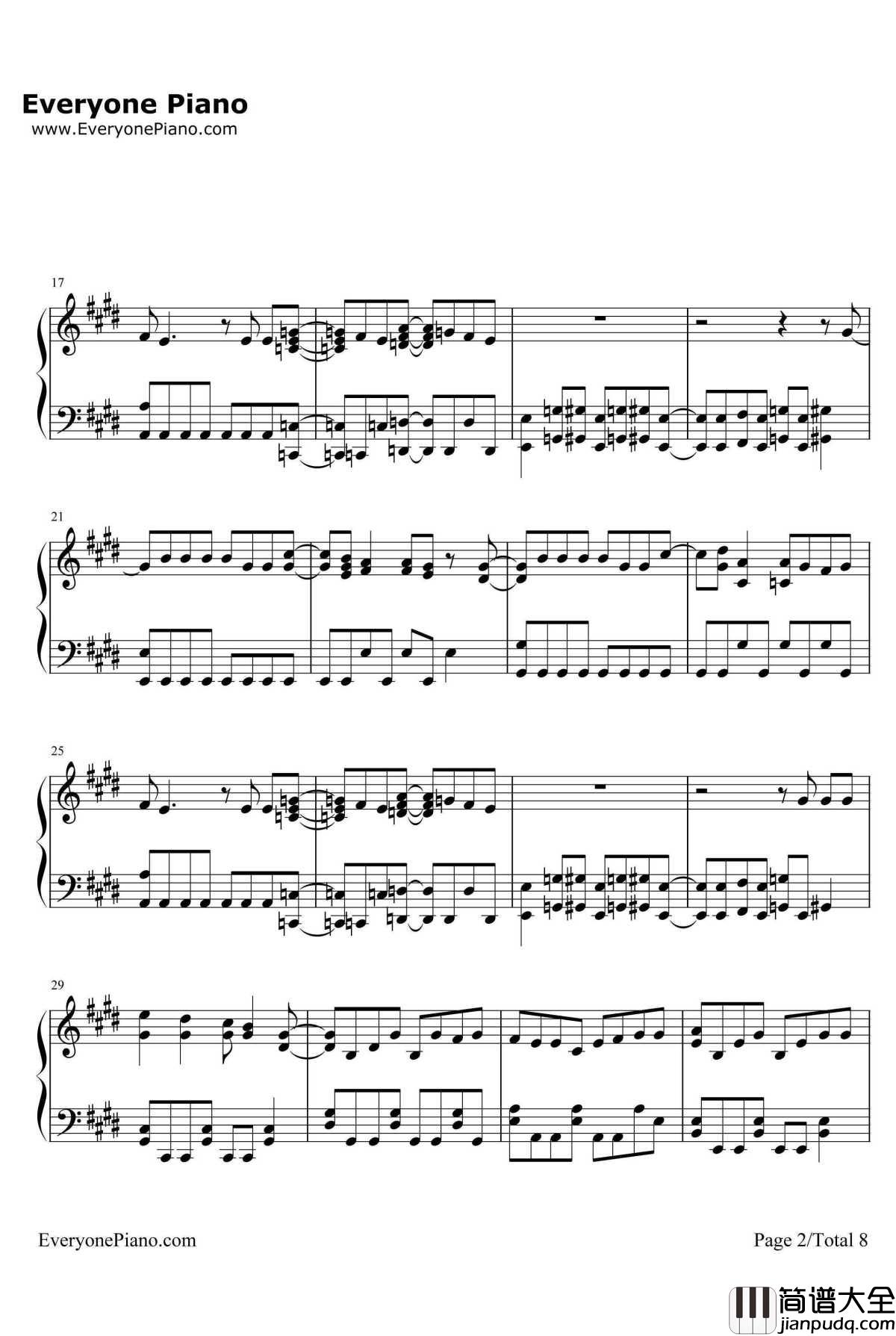 Butter_Fly钢琴谱_和田光司_数码宝贝大冒险主题曲