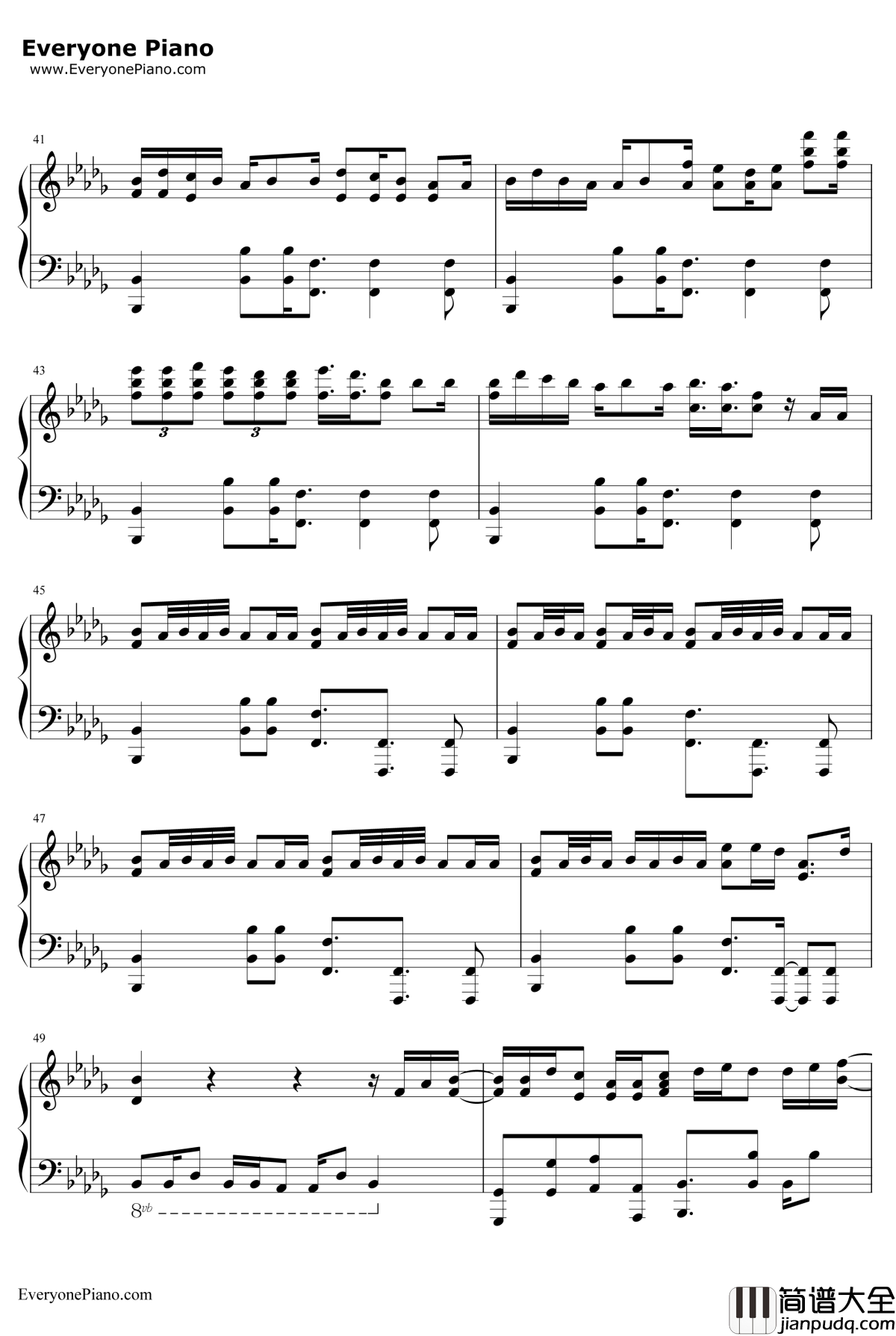 砂の惑星钢琴谱_初音ミクハチ