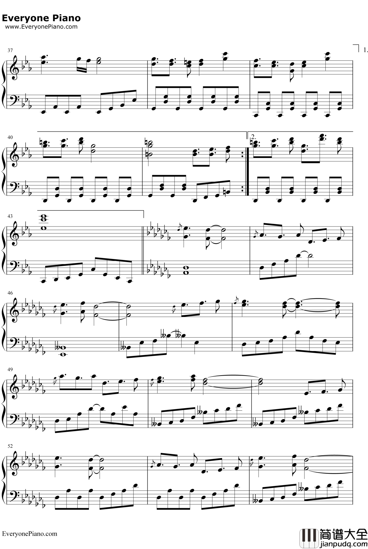 不思议の国のアリス钢琴谱_东方Project_东方怪绮谈Extra面主题曲