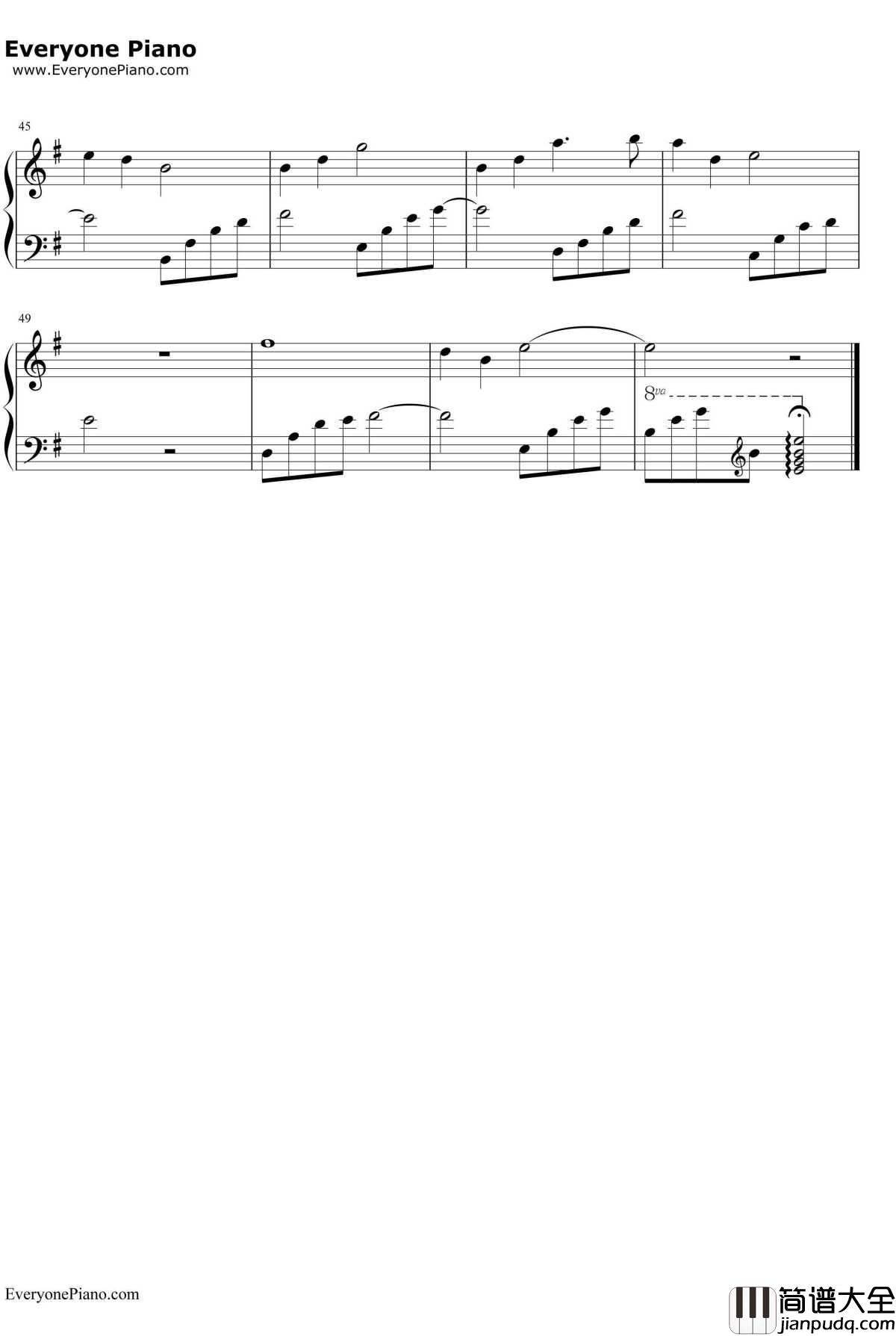 回梦游仙简单版钢琴谱_骆集益_仙剑奇侠传四主题曲_EOP教学曲