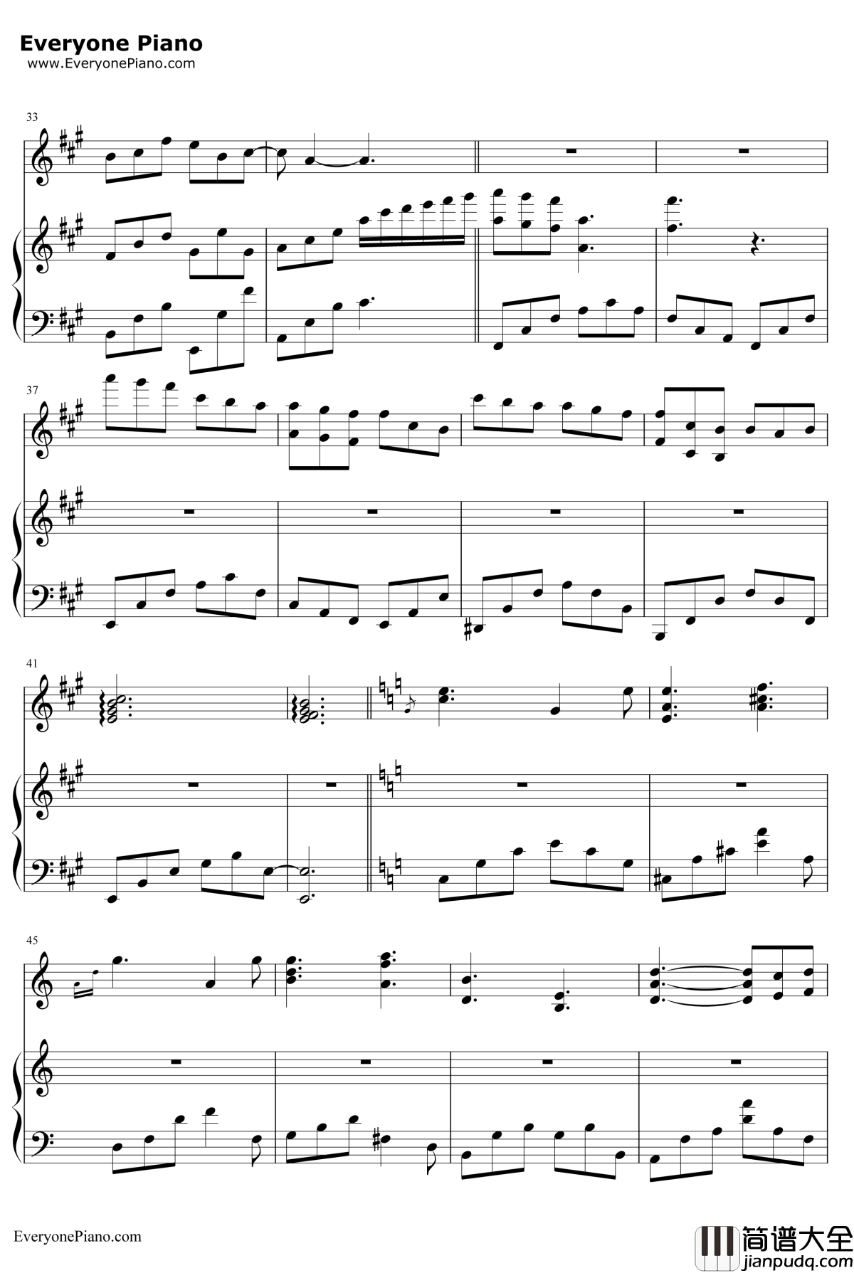 原来你也在这里钢琴谱_刘若英_她从海上来主题曲