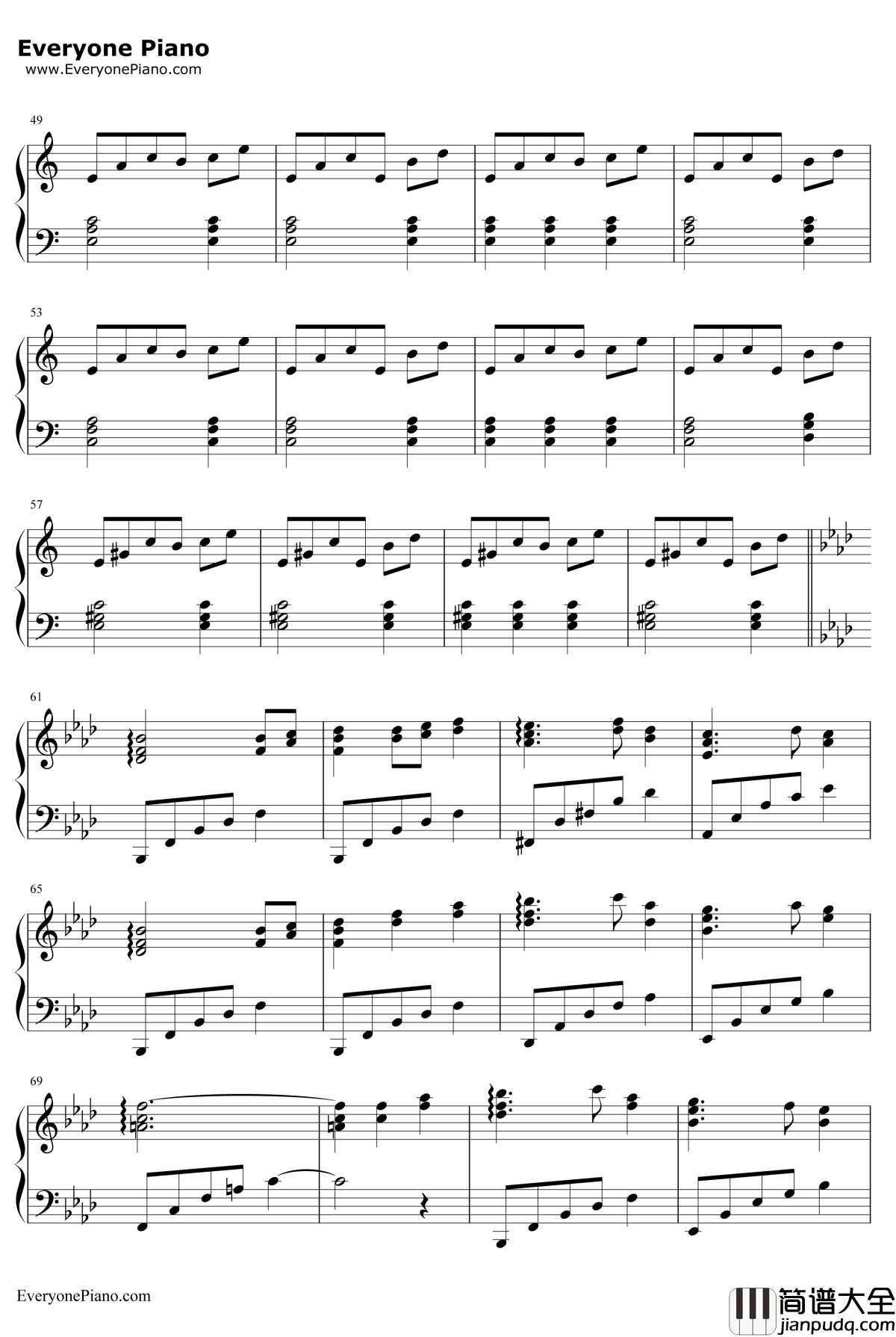 廃狱ララバイ钢琴谱_东方Project_东方地灵殿BGM