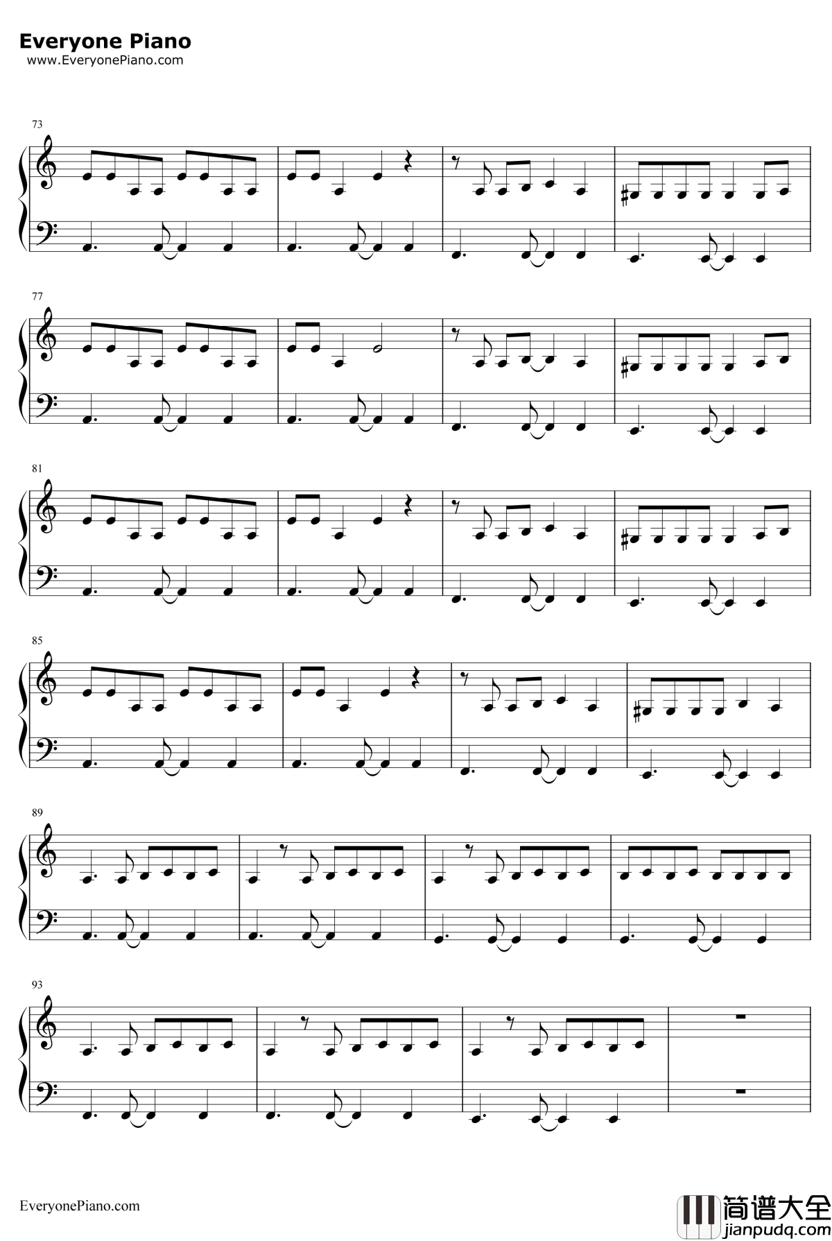 Look_What_You_Made_Me_Do钢琴谱_TaylorSwift