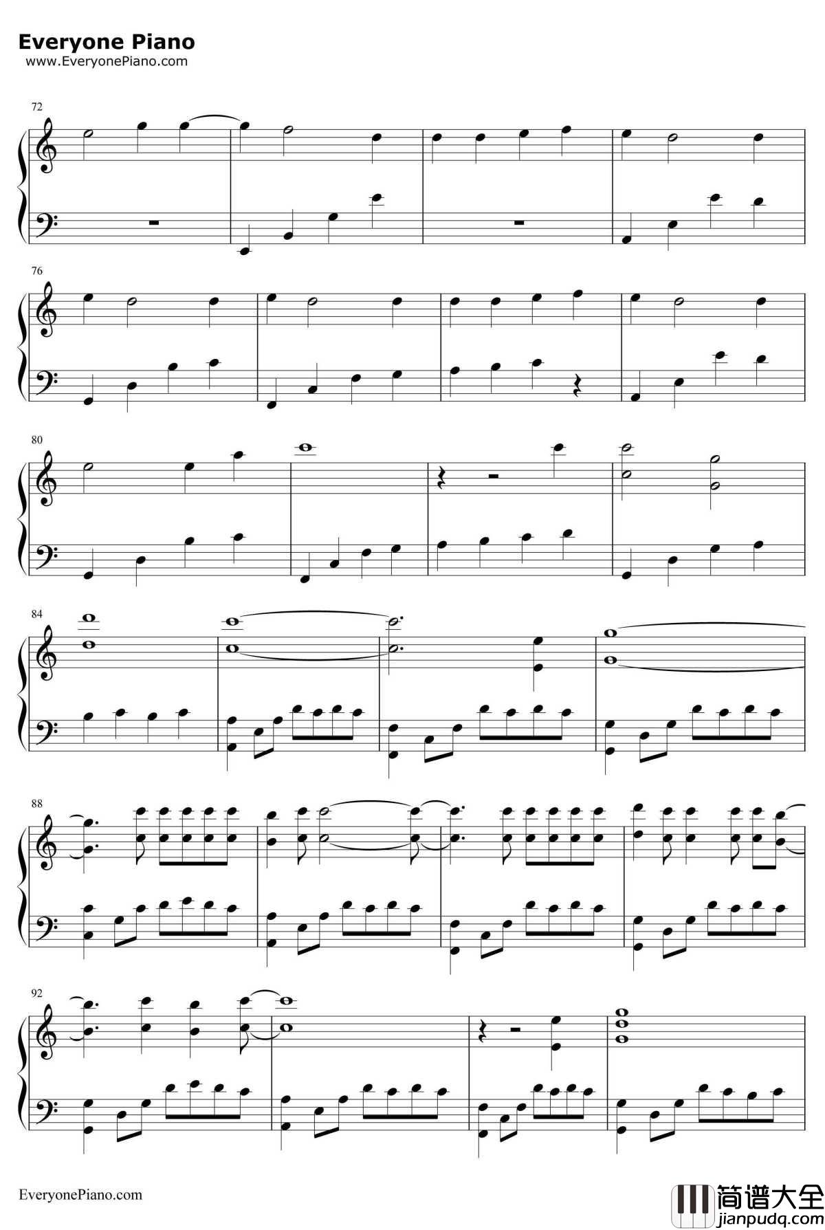 Shadow_of_Love钢琴谱_OLIVIA_NANA插曲