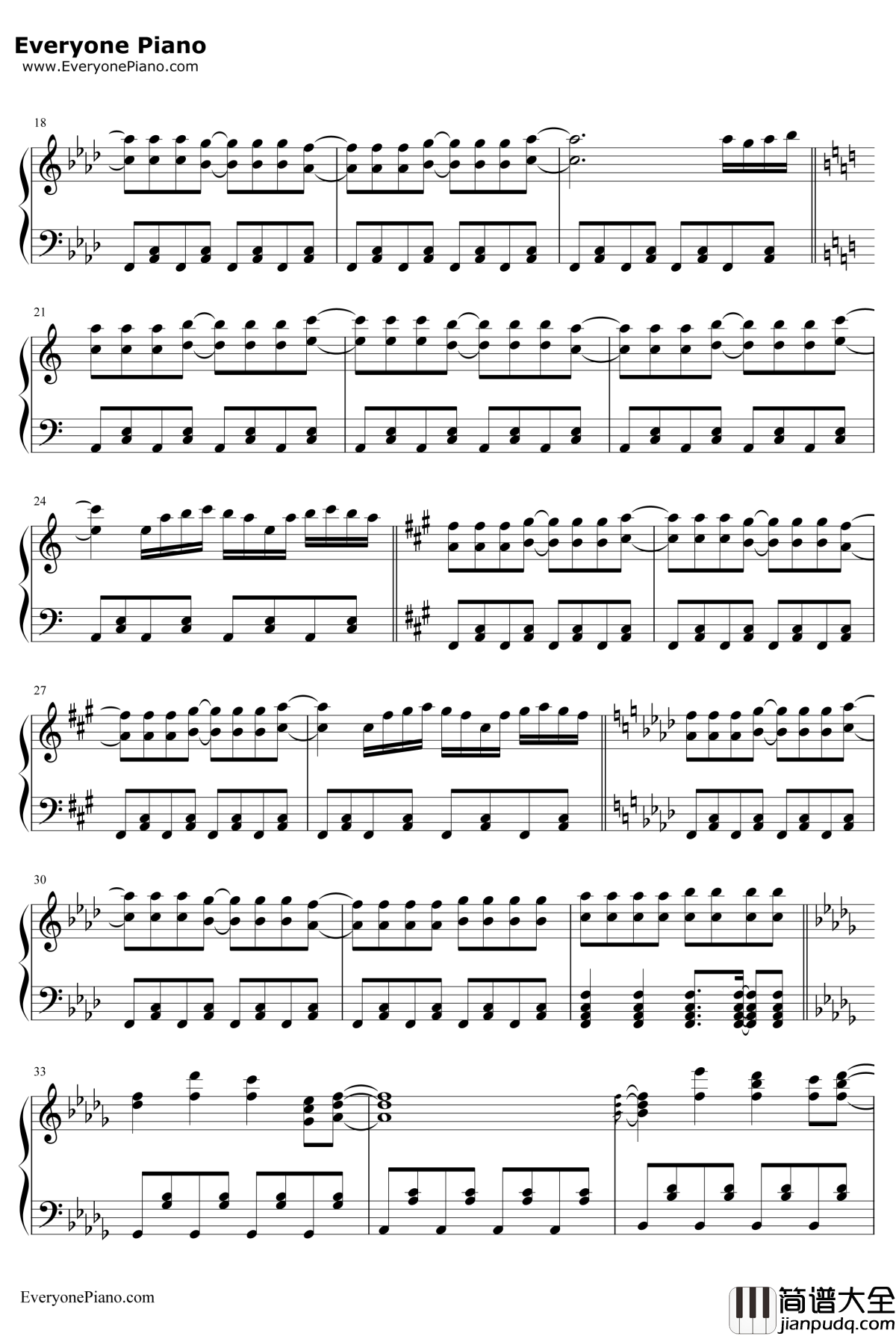 少女幻葬~Necro钢琴谱_东方Project_Fantasy_东方妖妖梦八云蓝主题曲