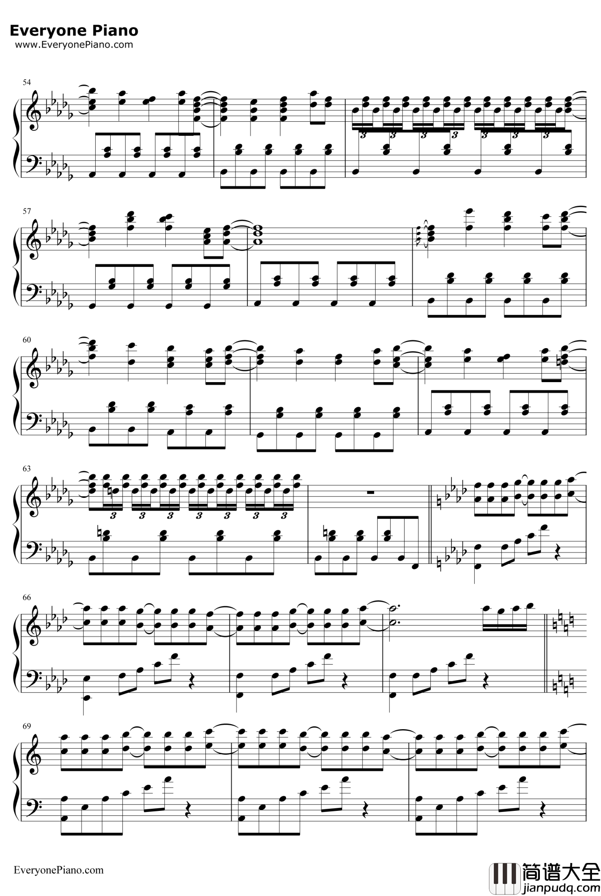 少女幻葬~Necro钢琴谱_东方Project_Fantasy_东方妖妖梦八云蓝主题曲