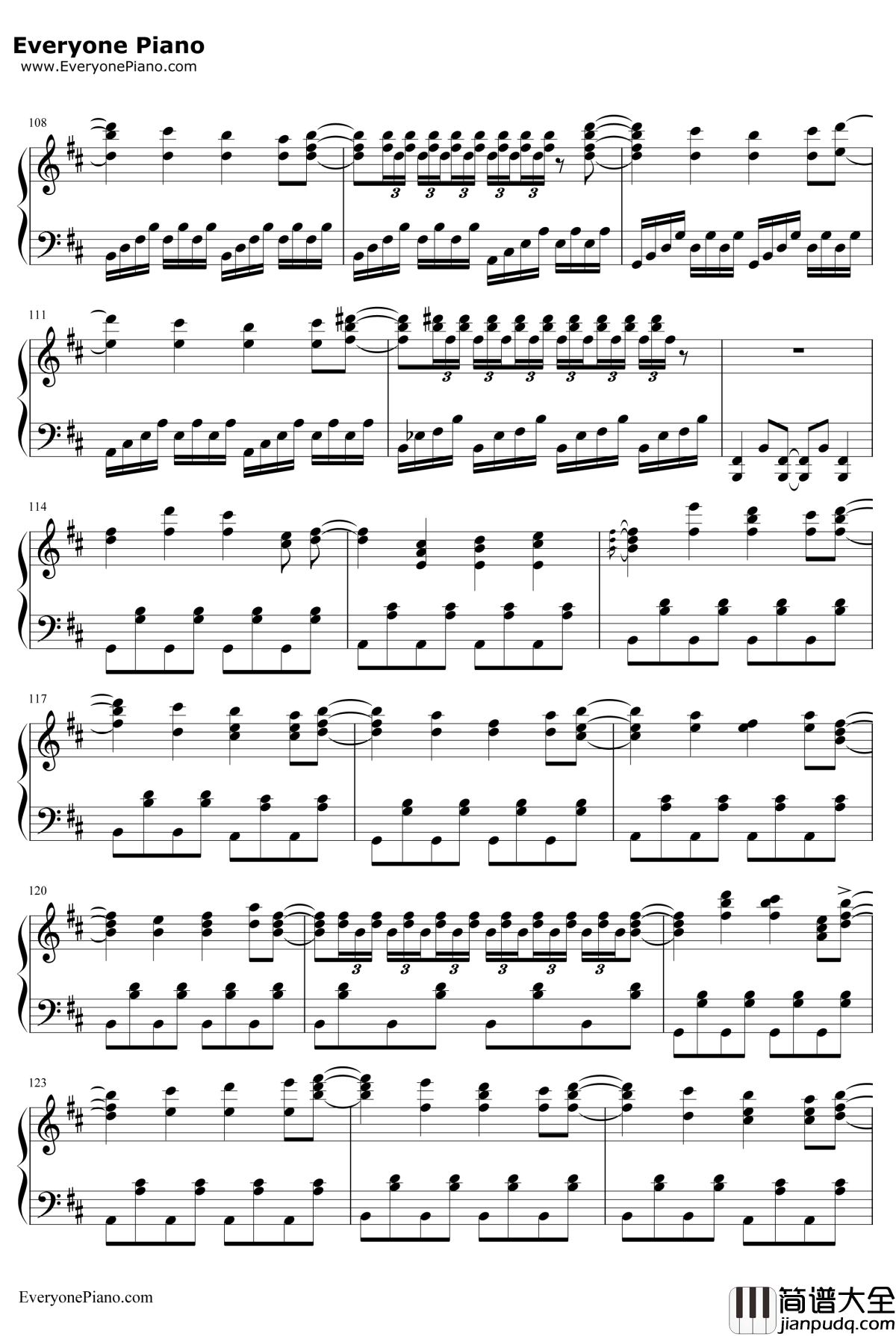 少女幻葬~Necro钢琴谱_东方Project_Fantasy_东方妖妖梦八云蓝主题曲