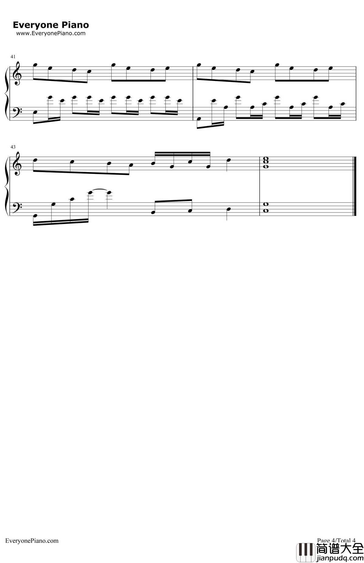 好好(想把你写成一首歌)钢琴谱_五月天__你的名字_中文主题曲