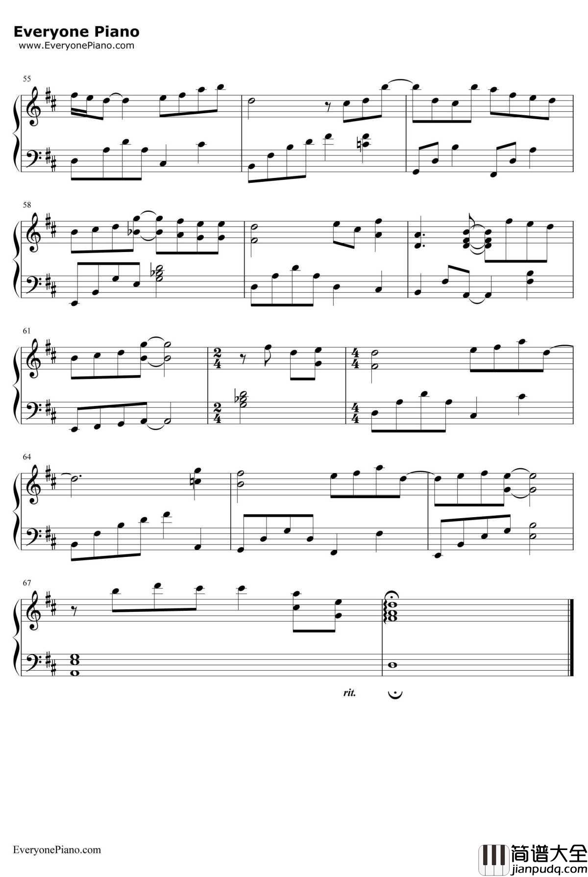 非你莫属钢琴谱_TANK