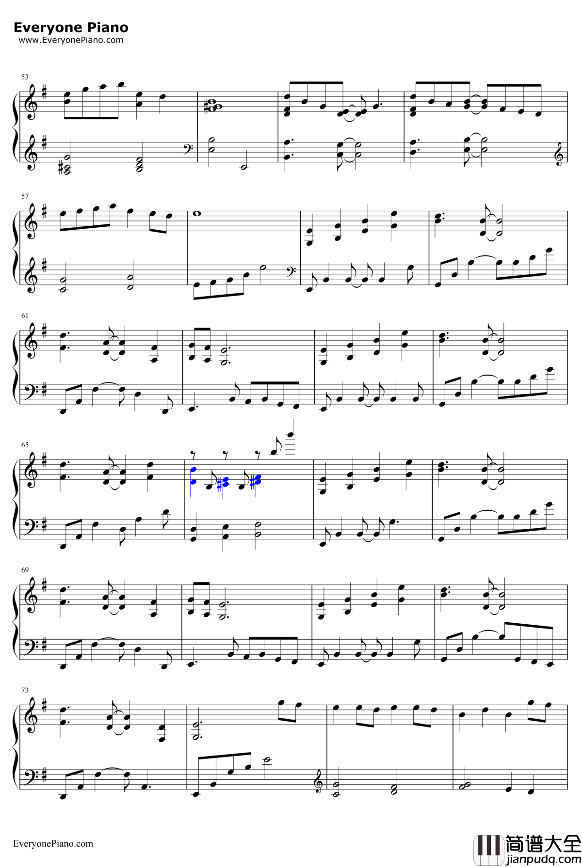 晨星钢琴谱__林海